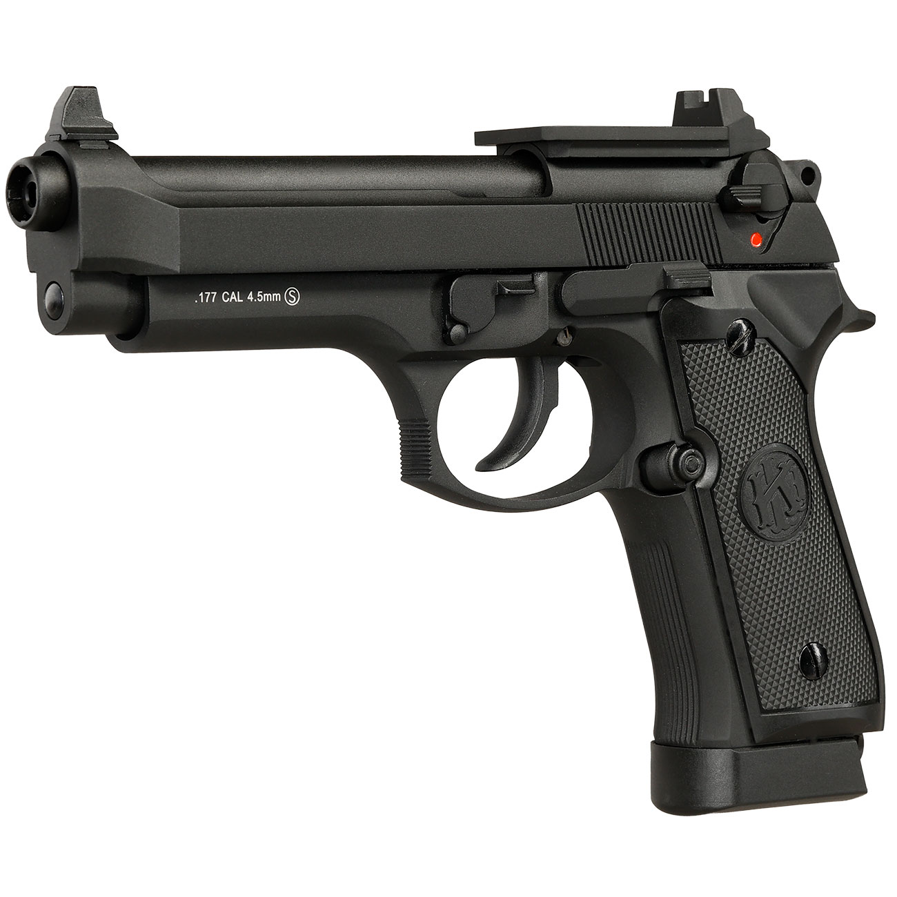 KLI M92 Optic Ready CO2 Luftpistole Kal. 4,5 mm BB Vollmetall Blowback schwarz Bild 2