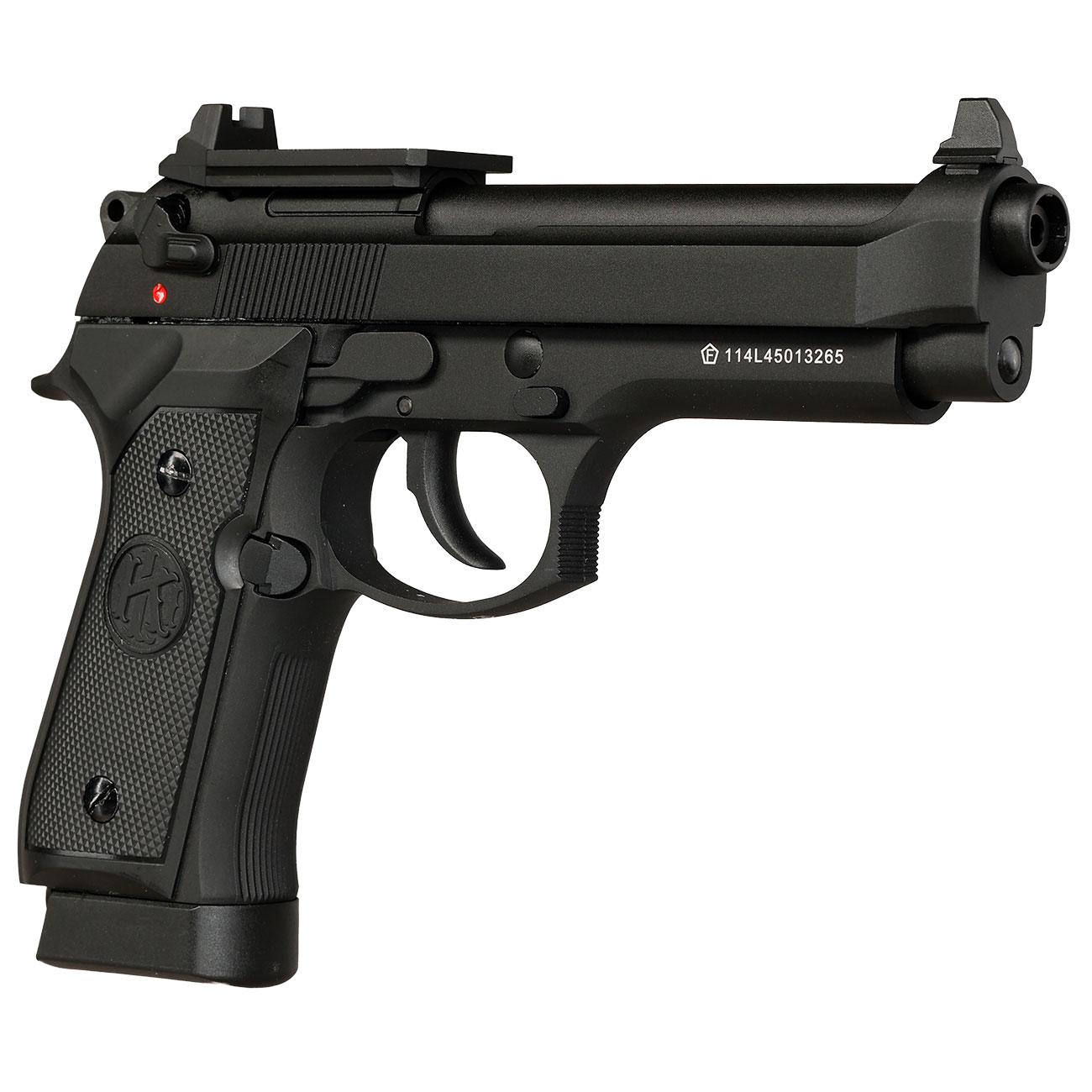 KLI M92 Optic Ready CO2 Luftpistole Kal. 4,5 mm BB Vollmetall Blowback schwarz Bild 9