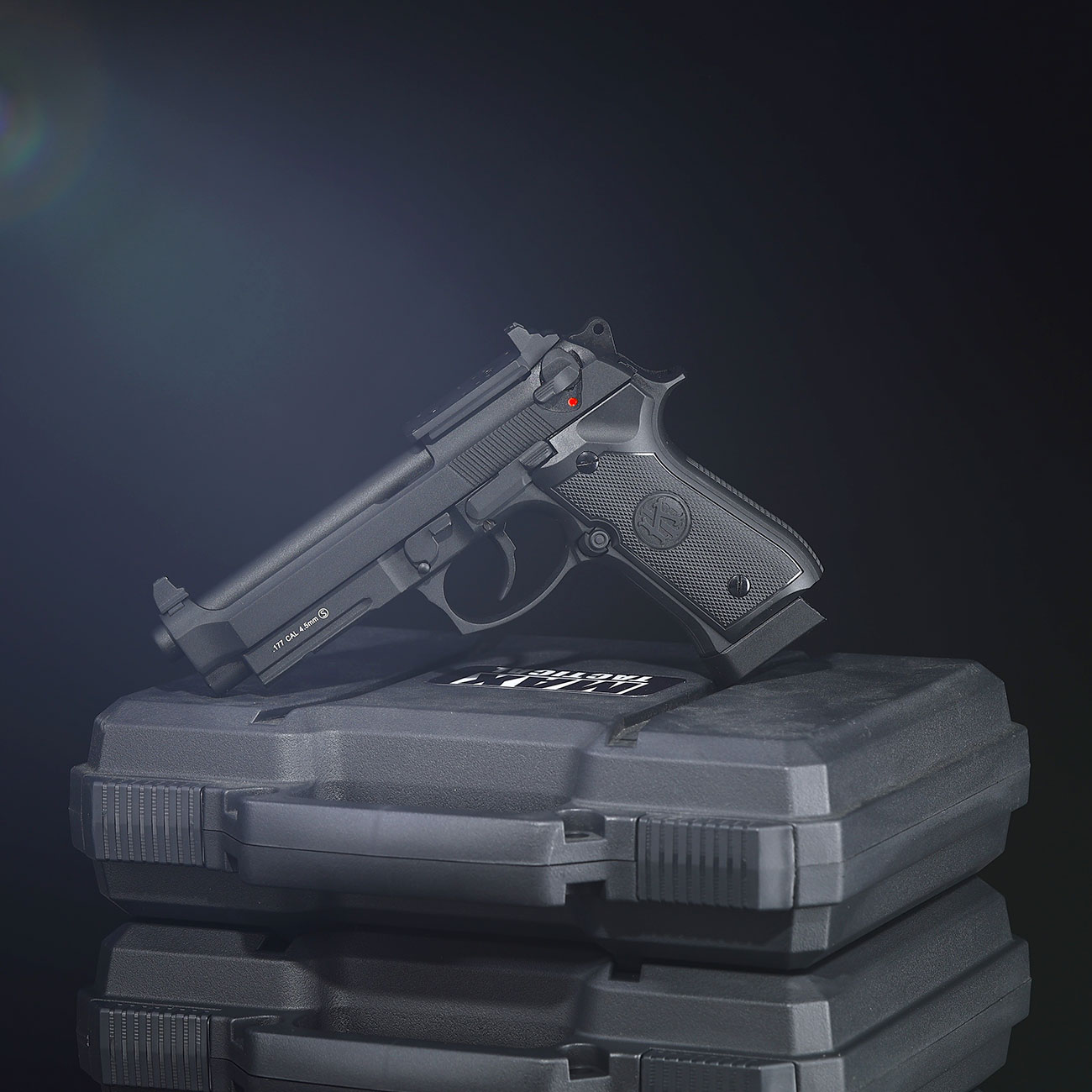 KLI M92A1 Optic Ready CO2 Luftpistole Kal. 4,5 mm BB Vollmetall Blowback schwarz Bild 1