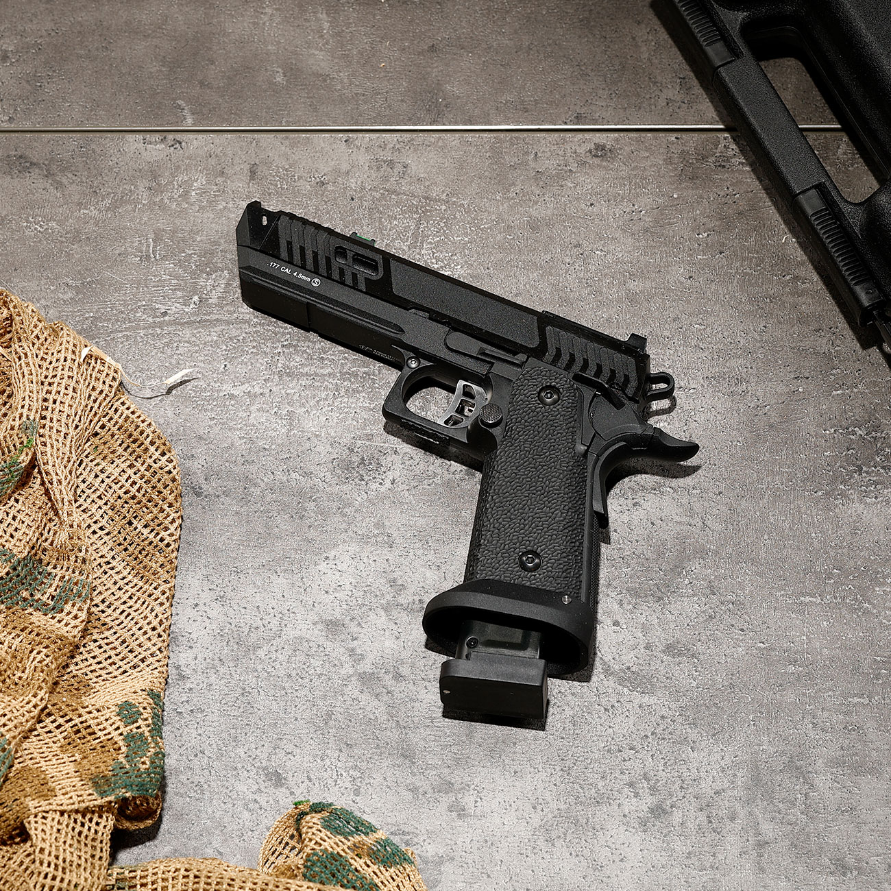 KLI Hi-Capa 4.3 Dark Viper Optic Ready CO2 Luftpistole Kal. 4,5 mm BB Blowback Vollmetall Blackout schwarz Bild 1