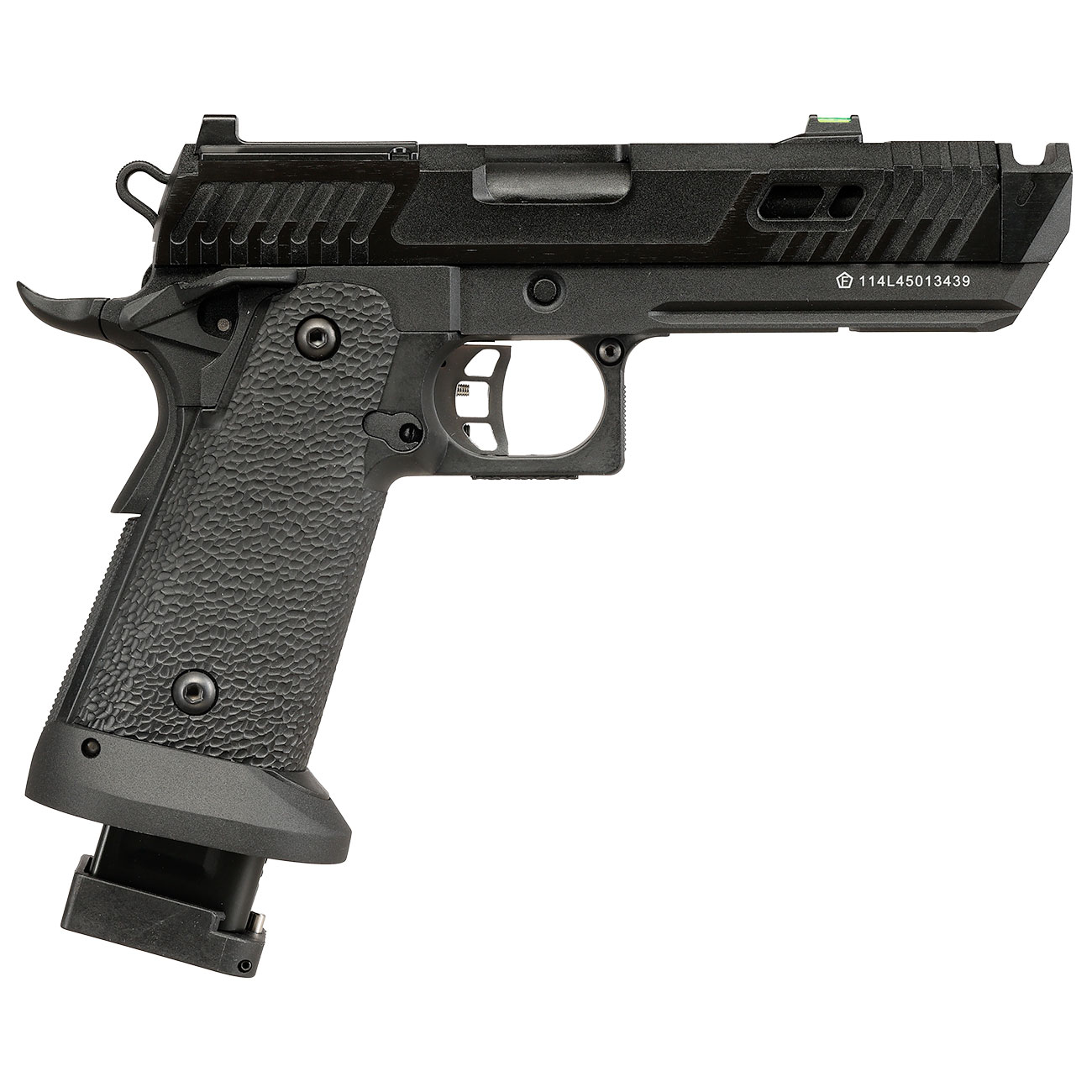 KLI Hi-Capa 4.3 Dark Viper Optic Ready CO2 Luftpistole Kal. 4,5 mm BB Blowback Vollmetall Blackout schwarz Bild 5