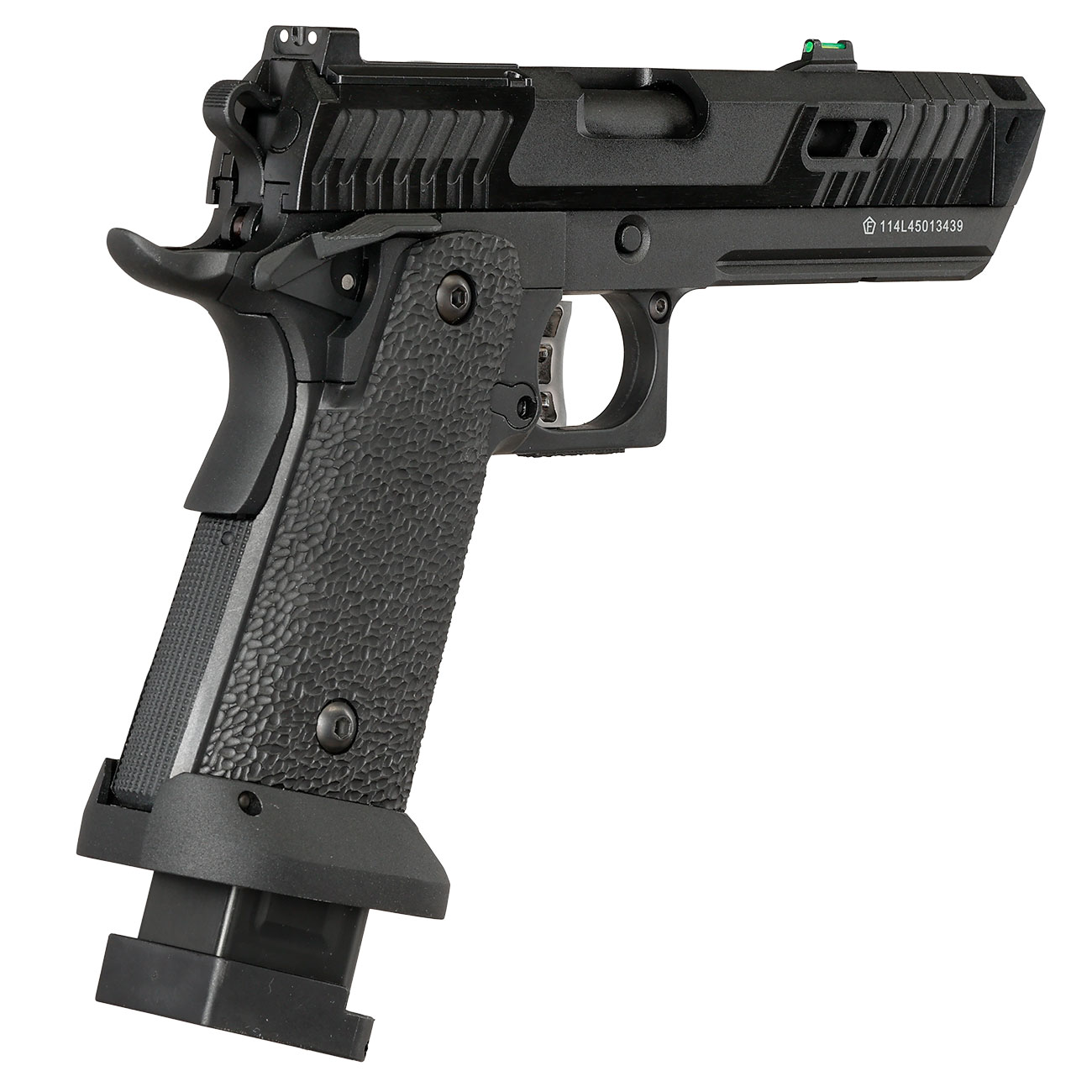 KLI Hi-Capa 4.3 Dark Viper Optic Ready CO2 Luftpistole Kal. 4,5 mm BB Blowback Vollmetall Blackout schwarz Bild 6