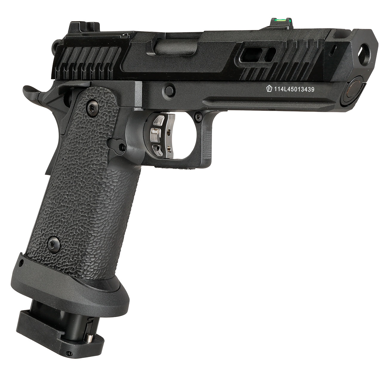 KLI Hi-Capa 4.3 Dark Viper Optic Ready CO2 Luftpistole Kal. 4,5 mm BB Blowback Vollmetall Blackout schwarz Bild 9