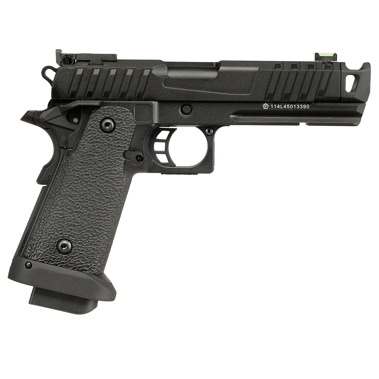 KLI Hi-Capa 4.3 Troika MK1 CO2 Luftpistole Kal. 4,5 mm BB Vollmetall Blowback schwarz Bild 5