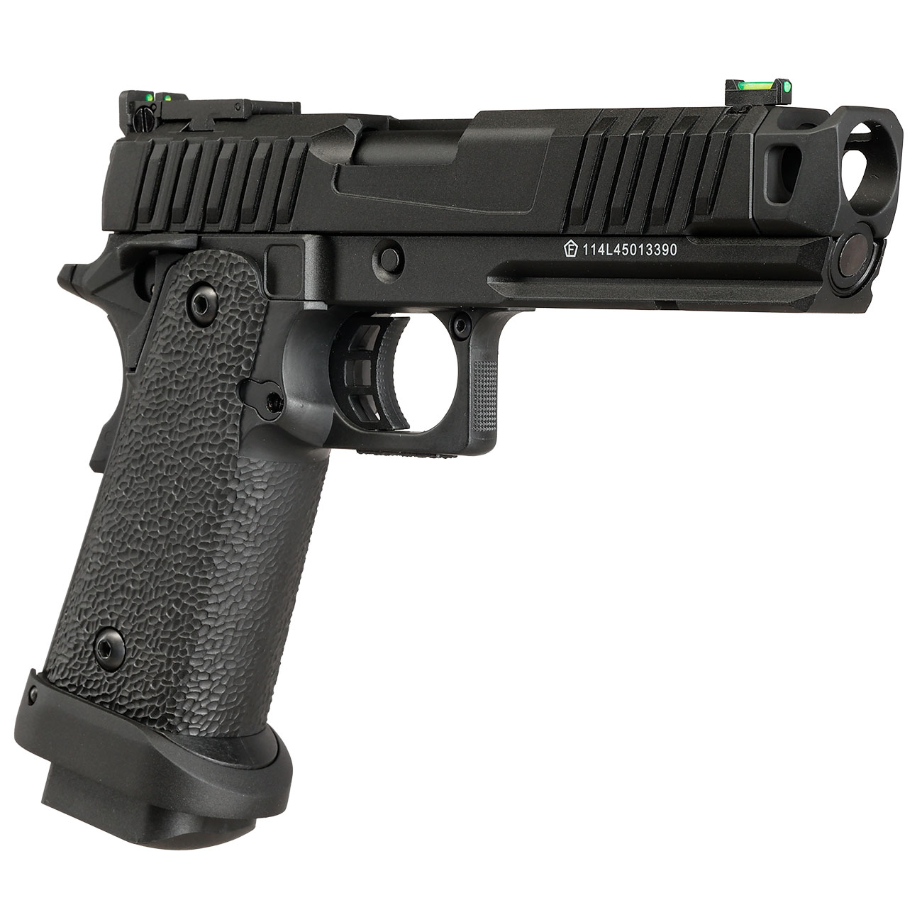 KLI Hi-Capa 4.3 Troika MK1 CO2 Luftpistole Kal. 4,5 mm BB Vollmetall Blowback schwarz Bild 9