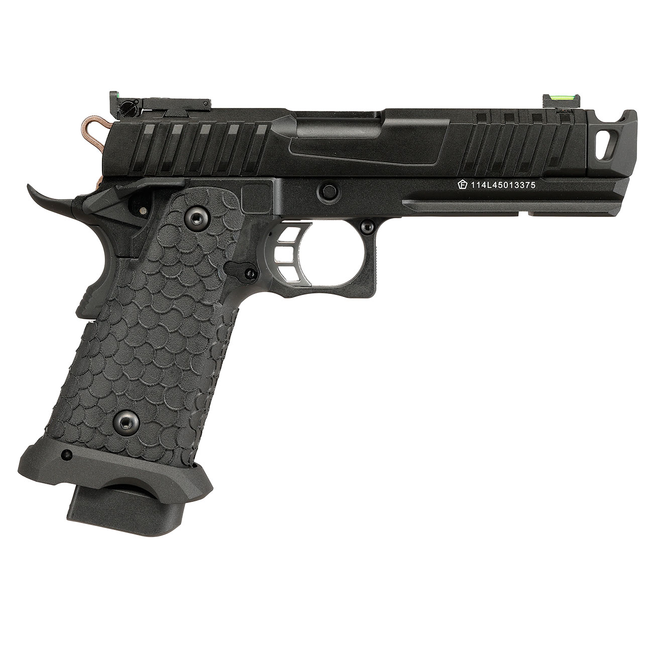 KLI Hi-Capa 4.3 Troika MK2 CO2 Luftpistole Kal. 4,5 mm BB Vollmetall Blowback schwarz Bild 5