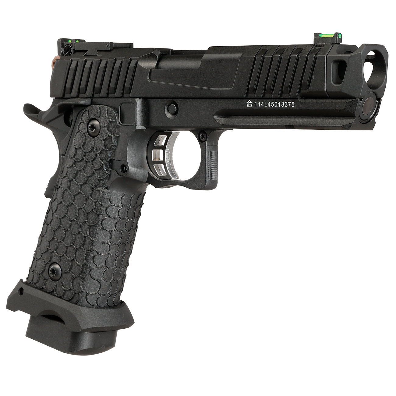 KLI Hi-Capa 4.3 Troika MK2 CO2 Luftpistole Kal. 4,5 mm BB Vollmetall Blowback schwarz Bild 9