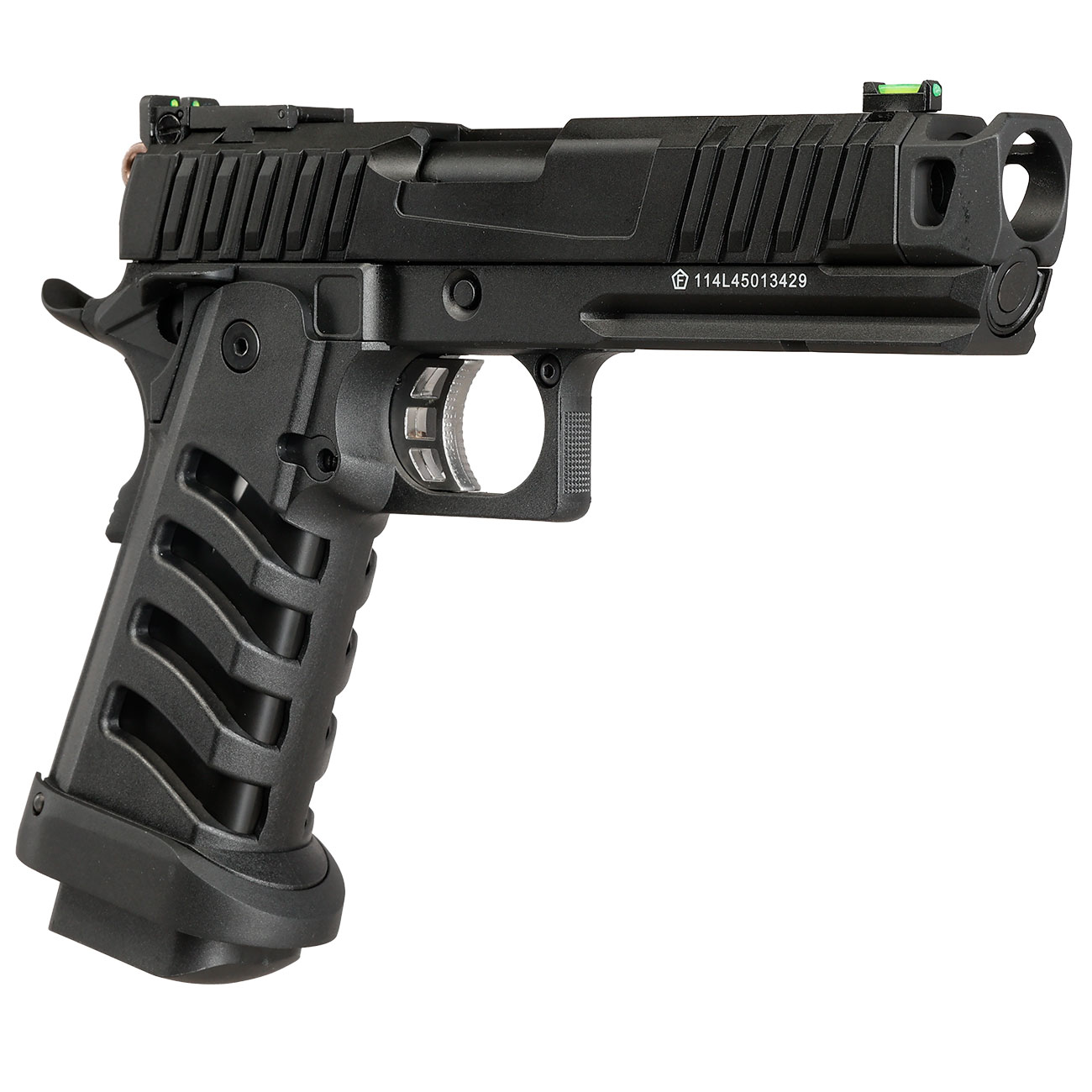 KLI Hi-Capa 4.3 Troika MK3 CO2 Luftpistole Kal. 4,5 mm BB Vollmetall Blowback schwarz Bild 9