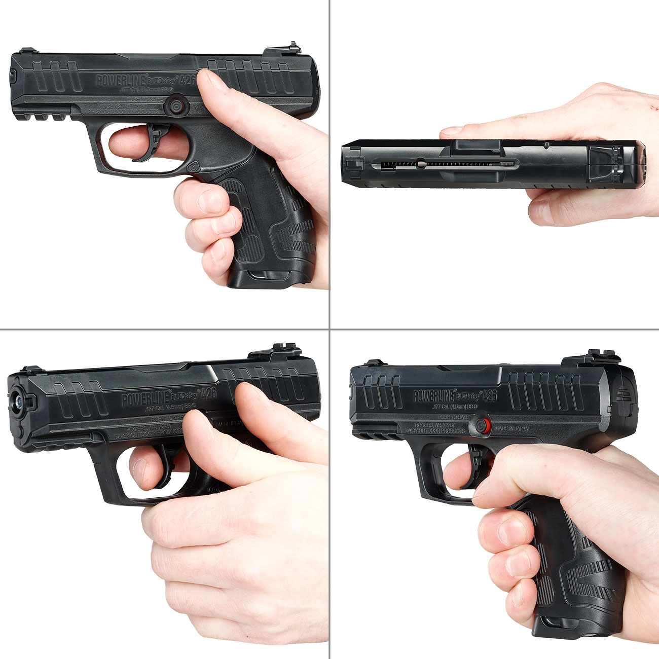 Daisy Mod. 426 Powerline CO2 Luftpistole Kal. 4,5mm BB Non-BlowBack schwarz Bild 8