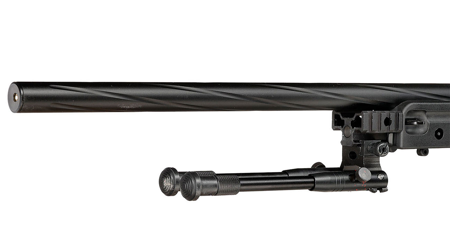 Well L96 AWS-338 Springer Snipergewehr mit Zweibein / Zielfernrohr Kugeln 6mm BB und Kugelfang mit Netz Bild 7