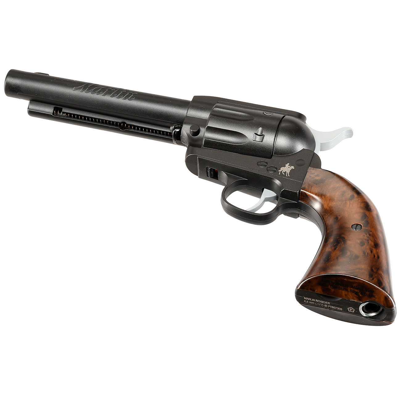 Marlin CO2 Revolver Kal. 4,5 mm BB Komplettset mit 1500 Stahlkugeln, 5 CO2 Kapseln und Zielscheibe Bild 3