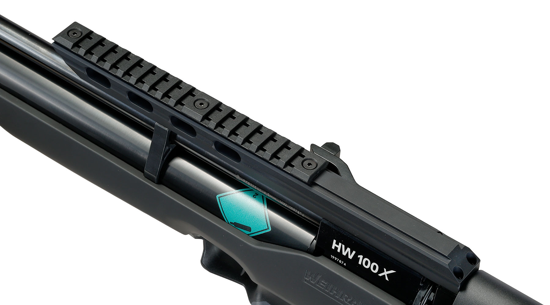 Weihrauch HW 100 X-BP Bullpup Pressluftgewehr PCP 14-Schuss Kal. 4,5mm Diabolo schwarz inkl. 2 Magazine Bild 3