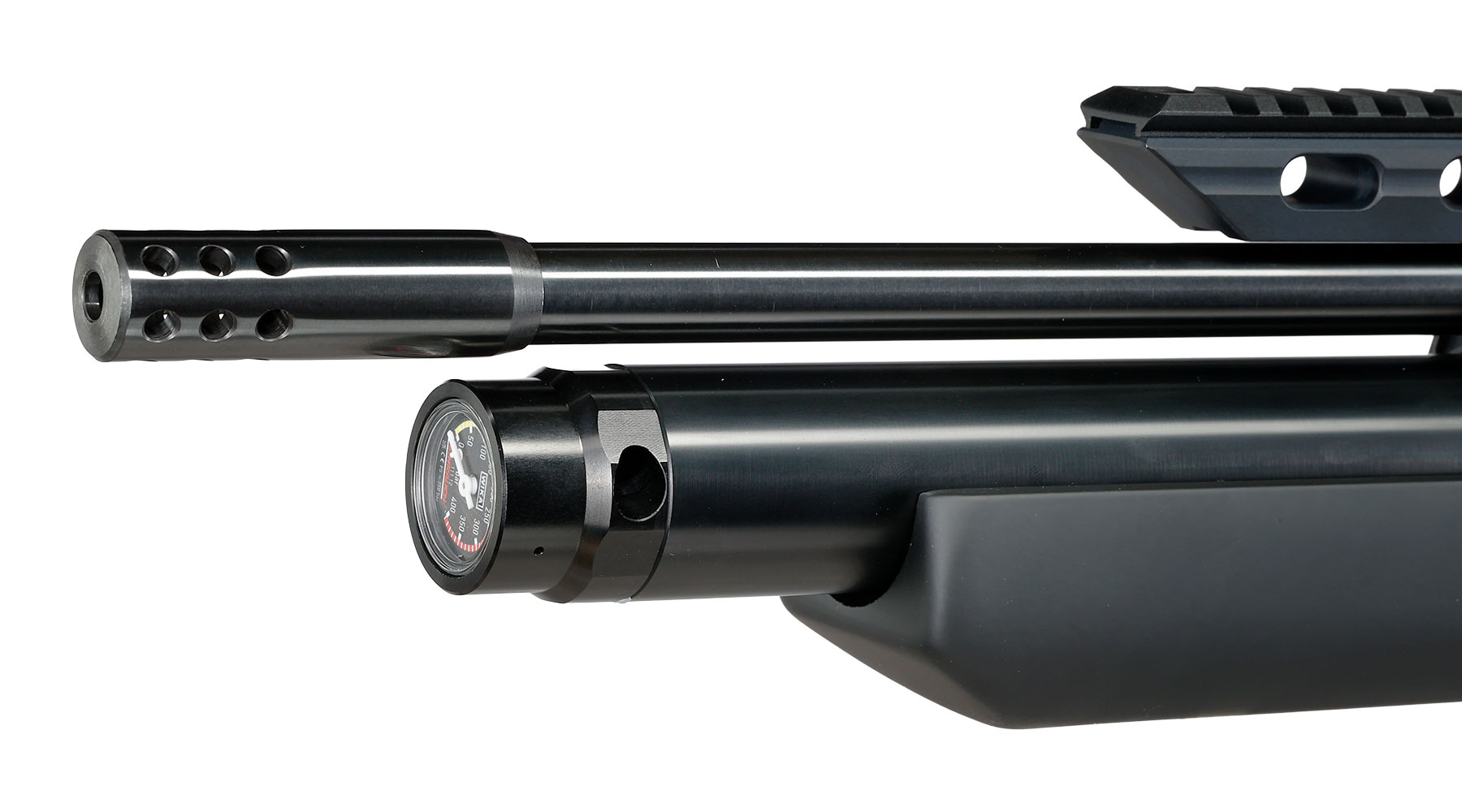 Weihrauch HW 100 X-BP Bullpup Pressluftgewehr PCP 14-Schuss Kal. 4,5mm Diabolo schwarz inkl. 2 Magazine Bild 5