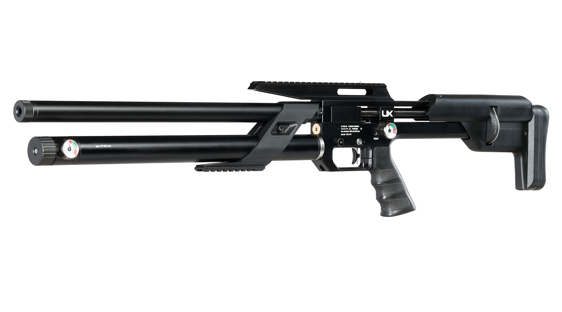 UX Zelos Bullpup Pressluftgewehr PCP 24-Schuss Kal. 4,5 mm Diabolo schwarz inkl. 2 Magazine Bild 1