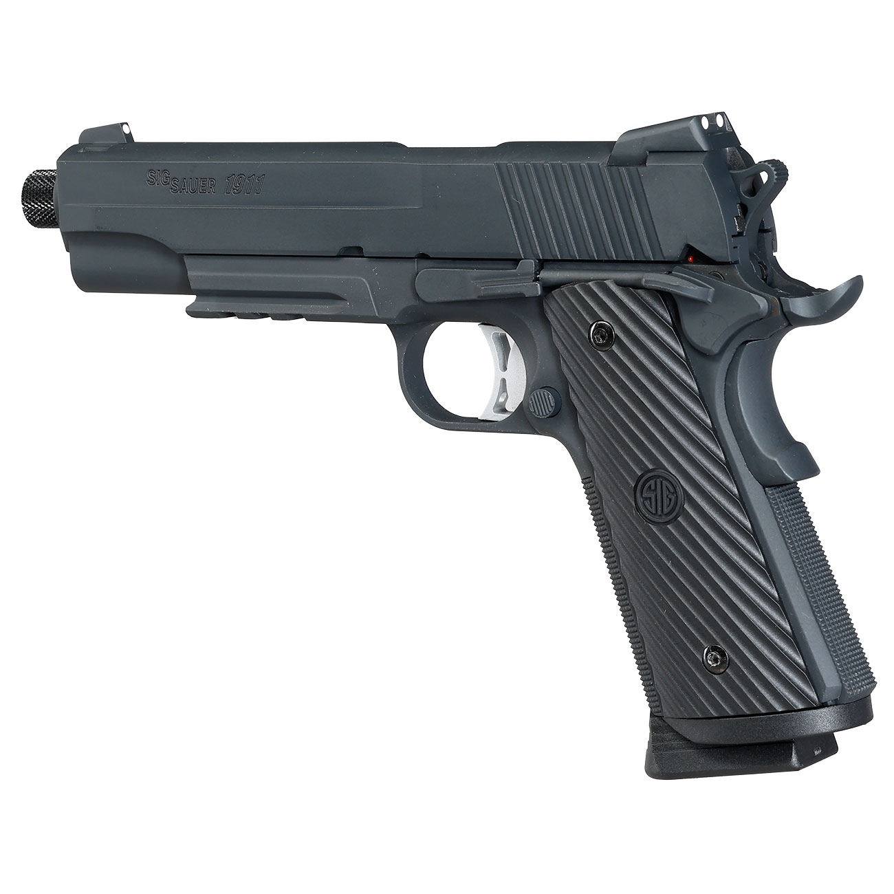 Sig Sauer 1911 TacOps CO2 Luftpistole Kal. 4,5 mm BB Blowback Vollmetall schwarz Bild 10