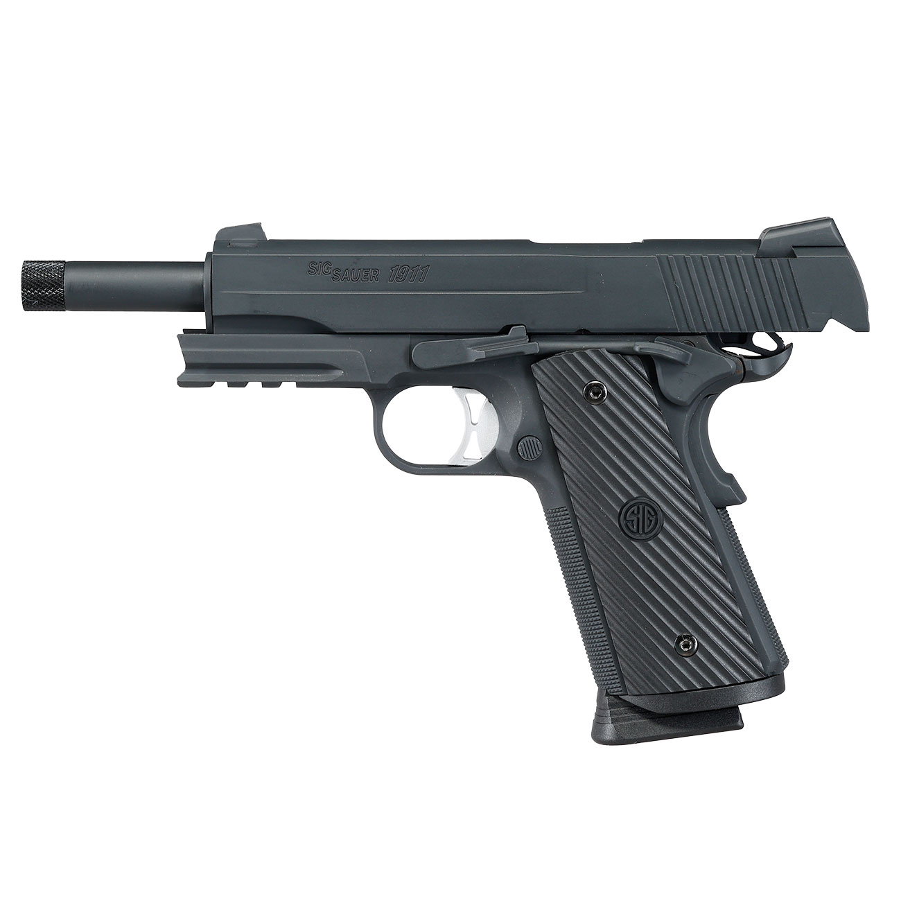 Sig Sauer 1911 TacOps CO2 Luftpistole Kal. 4,5 mm BB Blowback Vollmetall schwarz Bild 4