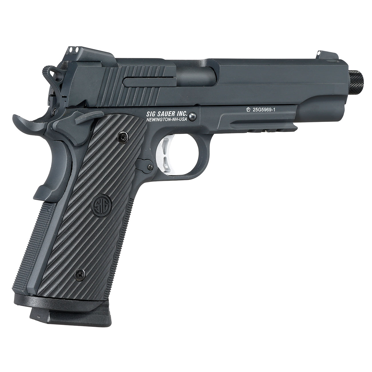 Sig Sauer 1911 TacOps CO2 Luftpistole Kal. 4,5 mm BB Blowback Vollmetall schwarz Bild 6