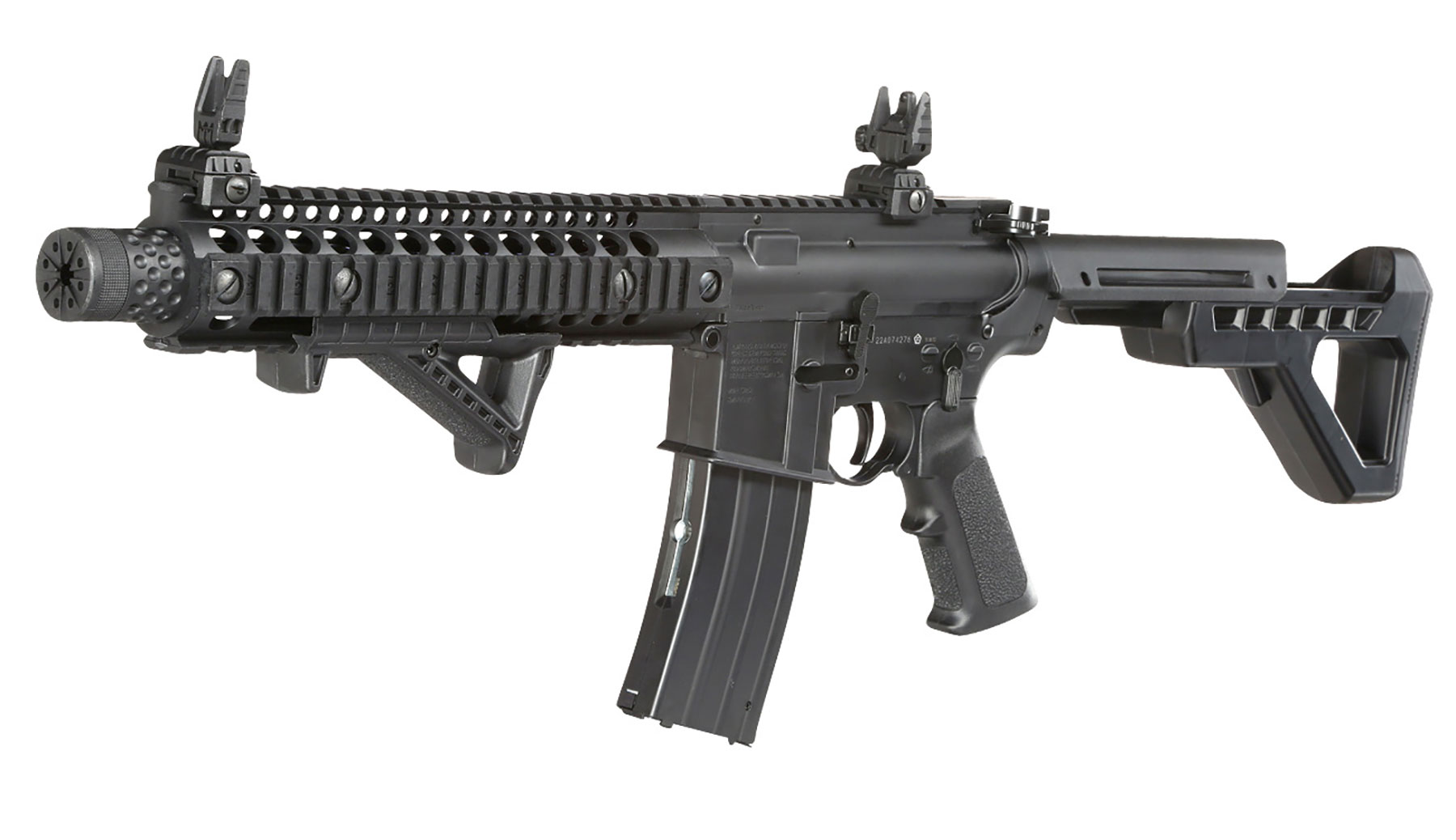 Crosman SBR CO2 Luftgewehr 4,5 mm BB Blowback Sofort Start Set inkl. Kugelfangkasten, Zielscheiben, CO2 & 3000 Stahl BBs Bild 1