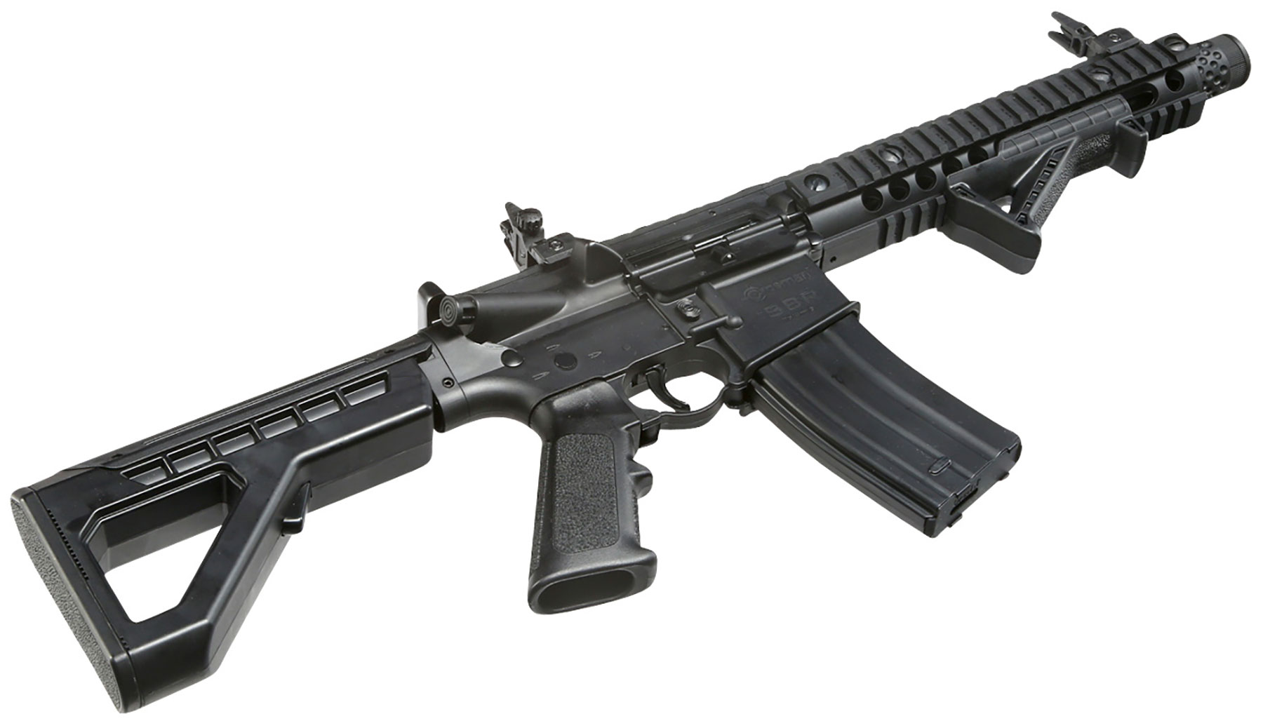 Crosman SBR CO2 Luftgewehr 4,5 mm BB Blowback Sofort Start Set inkl. Kugelfangkasten, Zielscheiben, CO2 & 3000 Stahl BBs Bild 10