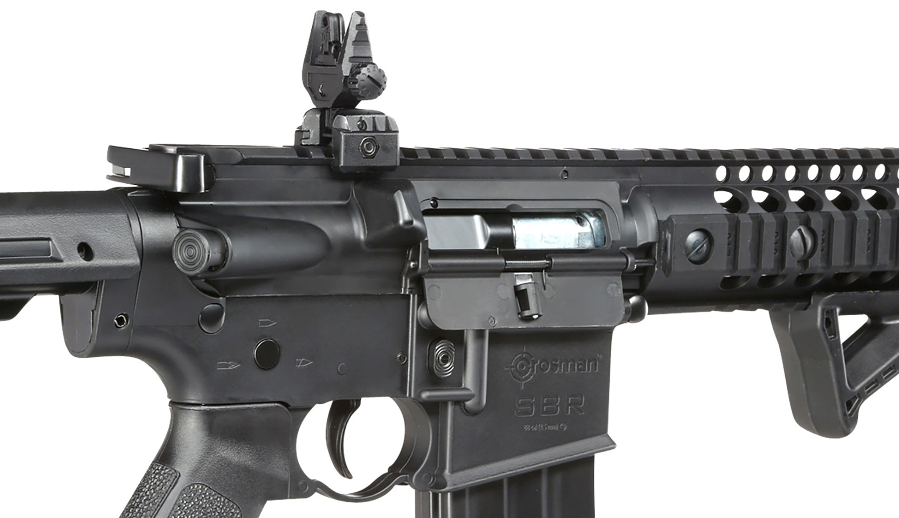 Crosman SBR CO2 Luftgewehr 4,5 mm BB Blowback Sofort Start Set inkl. Kugelfangkasten, Zielscheiben, CO2 & 3000 Stahl BBs Bild 2