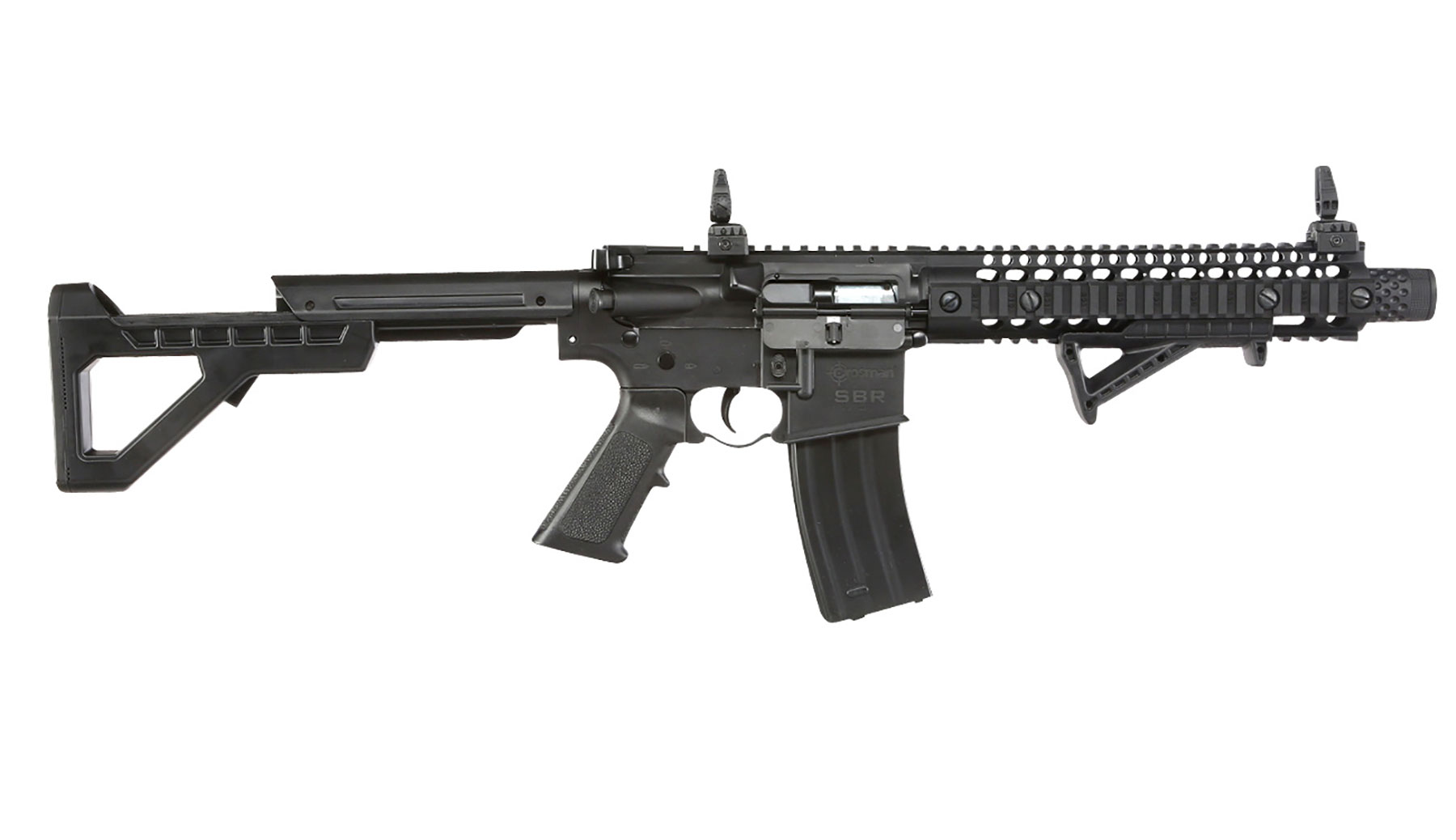 Crosman SBR CO2 Luftgewehr 4,5 mm BB Blowback Sofort Start Set inkl. Kugelfangkasten, Zielscheiben, CO2 & 3000 Stahl BBs Bild 3