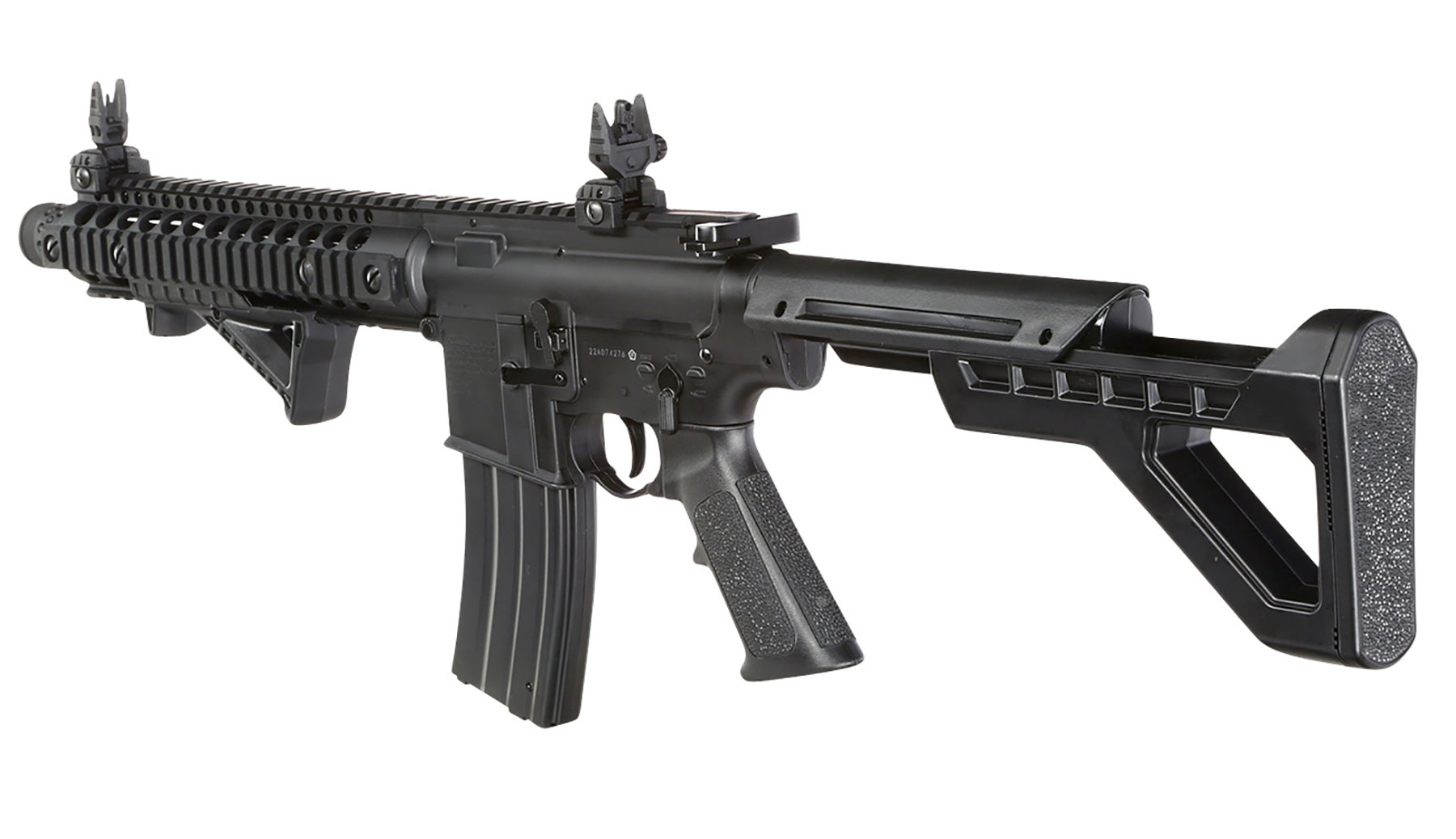 Crosman SBR CO2 Luftgewehr 4,5 mm BB Blowback Sofort Start Set inkl. Kugelfangkasten, Zielscheiben, CO2 & 3000 Stahl BBs Bild 8