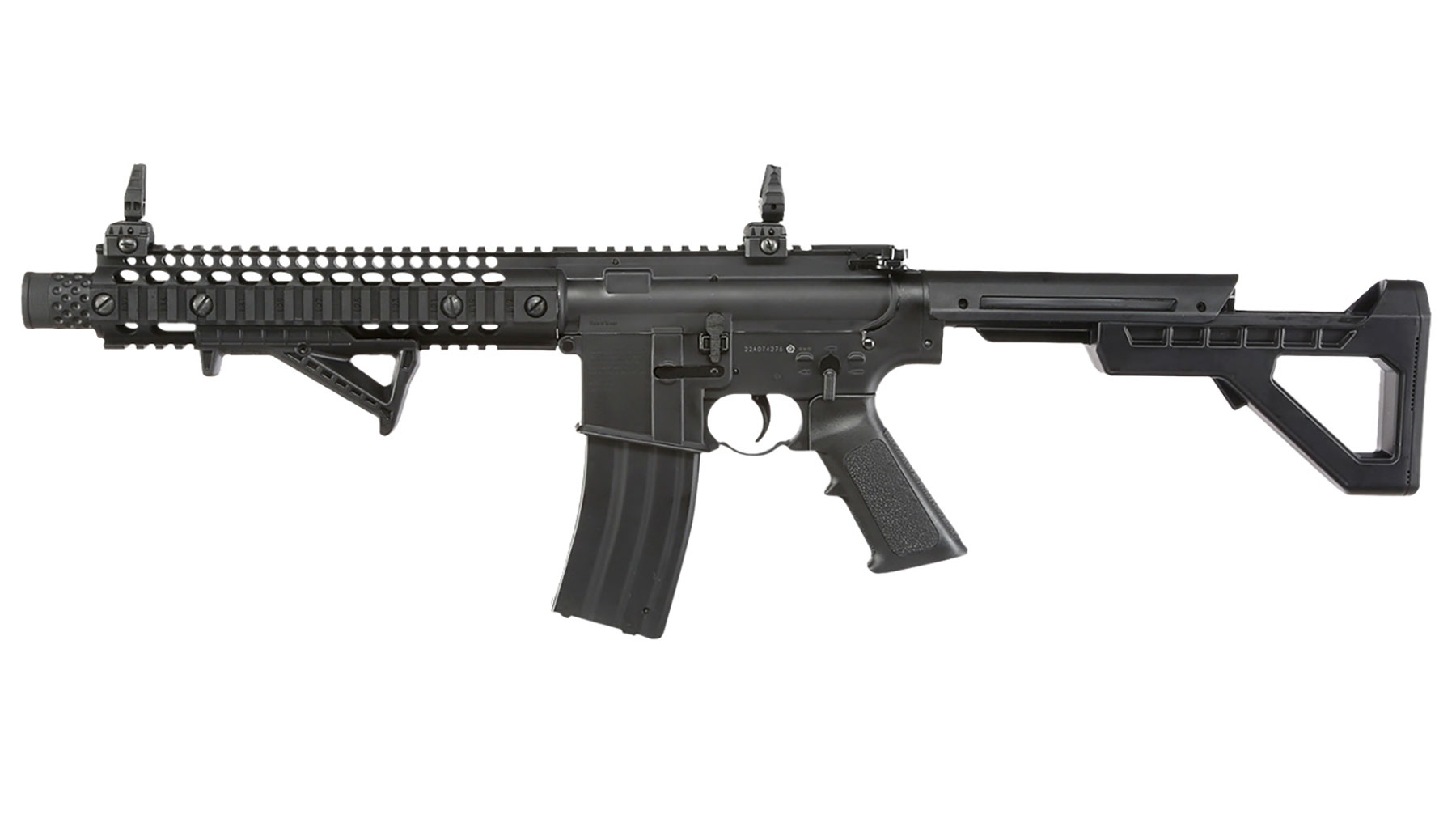 Crosman SBR CO2 Luftgewehr 4,5 mm BB Blowback Sofort Start Set inkl. Kugelfangkasten, Zielscheiben, CO2 & 3000 Stahl BBs Bild 9