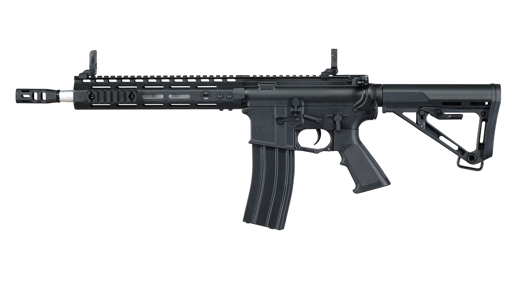 APS M4 10 Zoll M-LOK Spyder ASR-Series S-EAG Luftgewehr Vollmetall Kal. 4,5mm Stahl-BB schwarz Bild 10