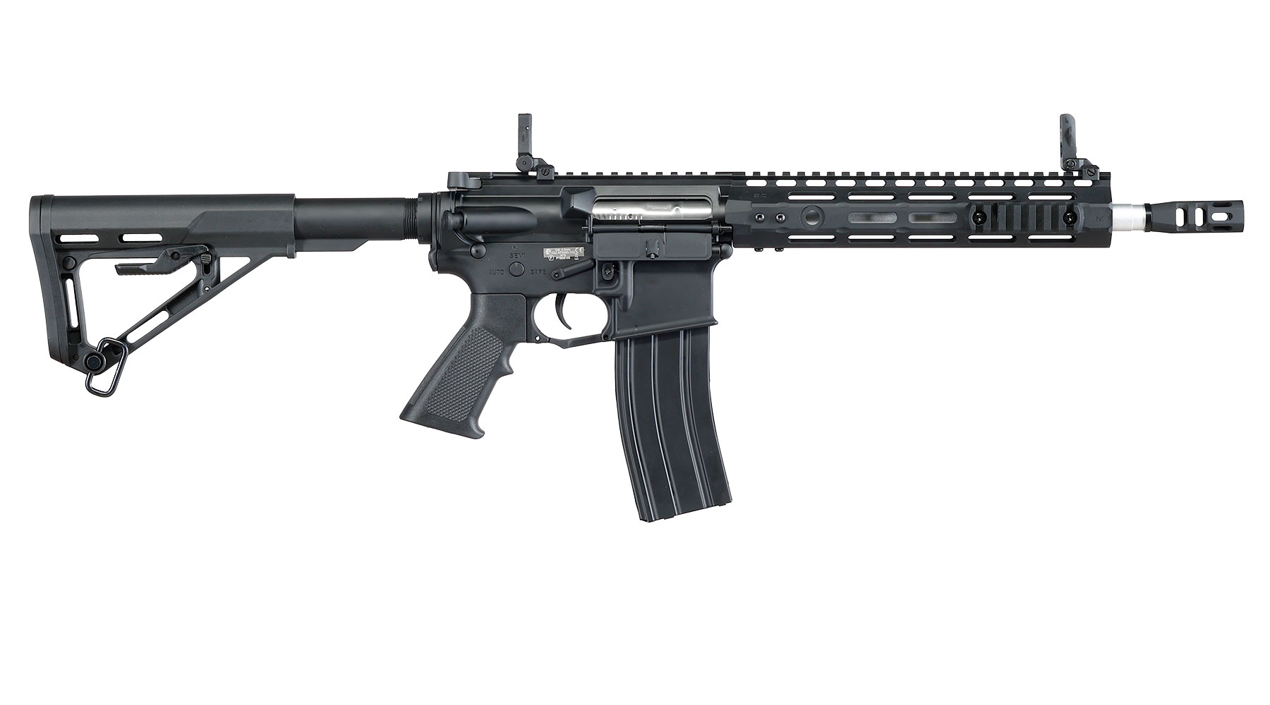 APS M4 10 Zoll M-LOK Spyder ASR-Series S-EAG Luftgewehr Vollmetall Kal. 4,5mm Stahl-BB schwarz Bild 3