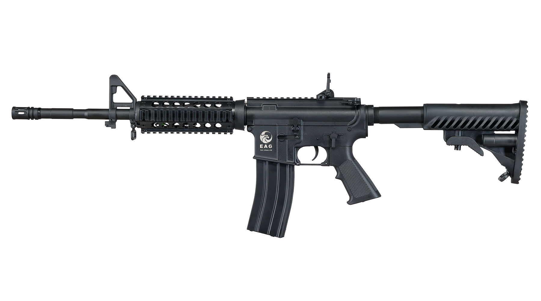 APS M4A1 RIS Carbine Kompetitor-Series S-EAG Luftgewehr Polymer Kal. 4,5mm Stahl-BB schwarz