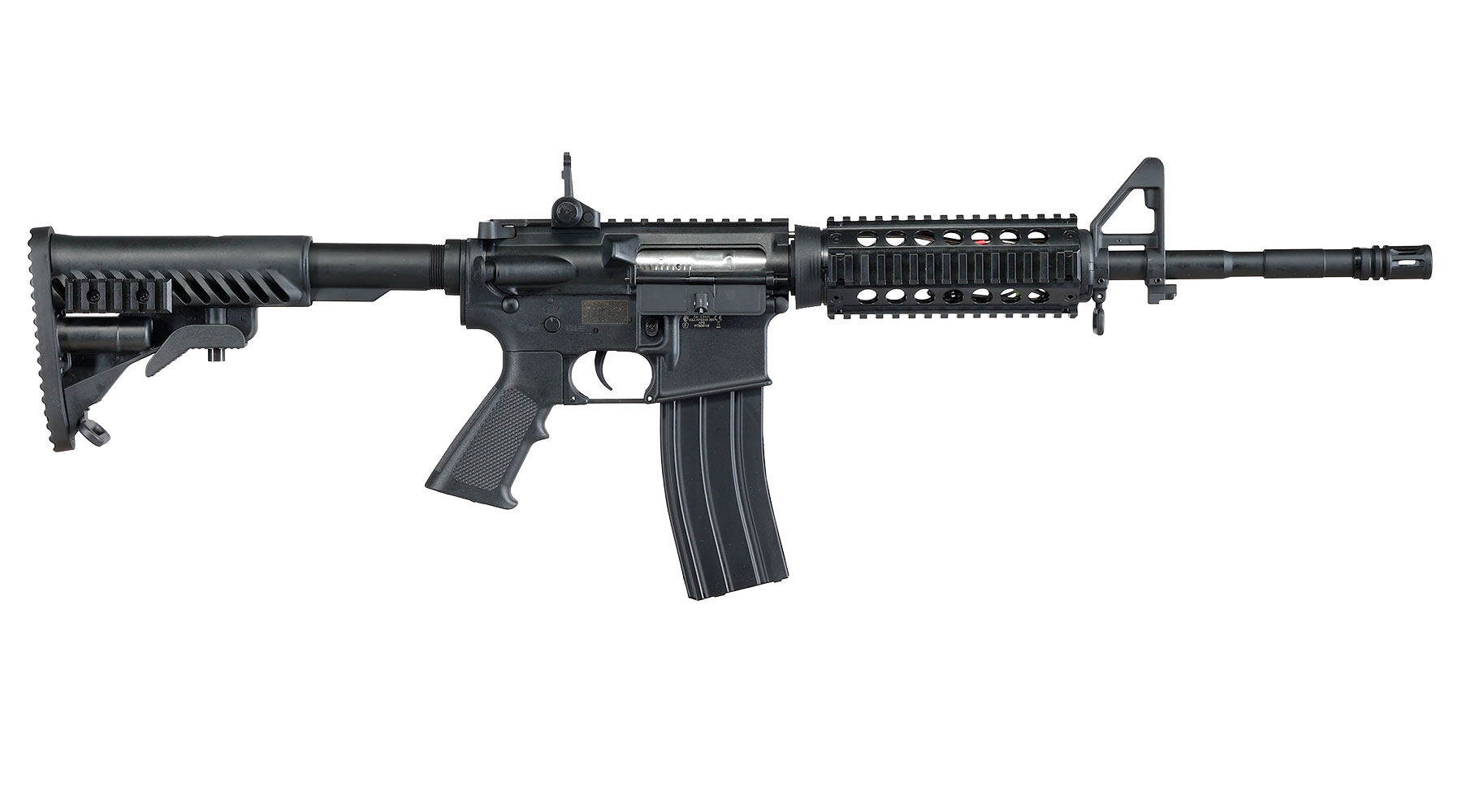 APS M4A1 RIS Carbine Kompetitor-Series S-EAG Luftgewehr Polymer Kal. 4,5mm Stahl-BB schwarz Bild 3