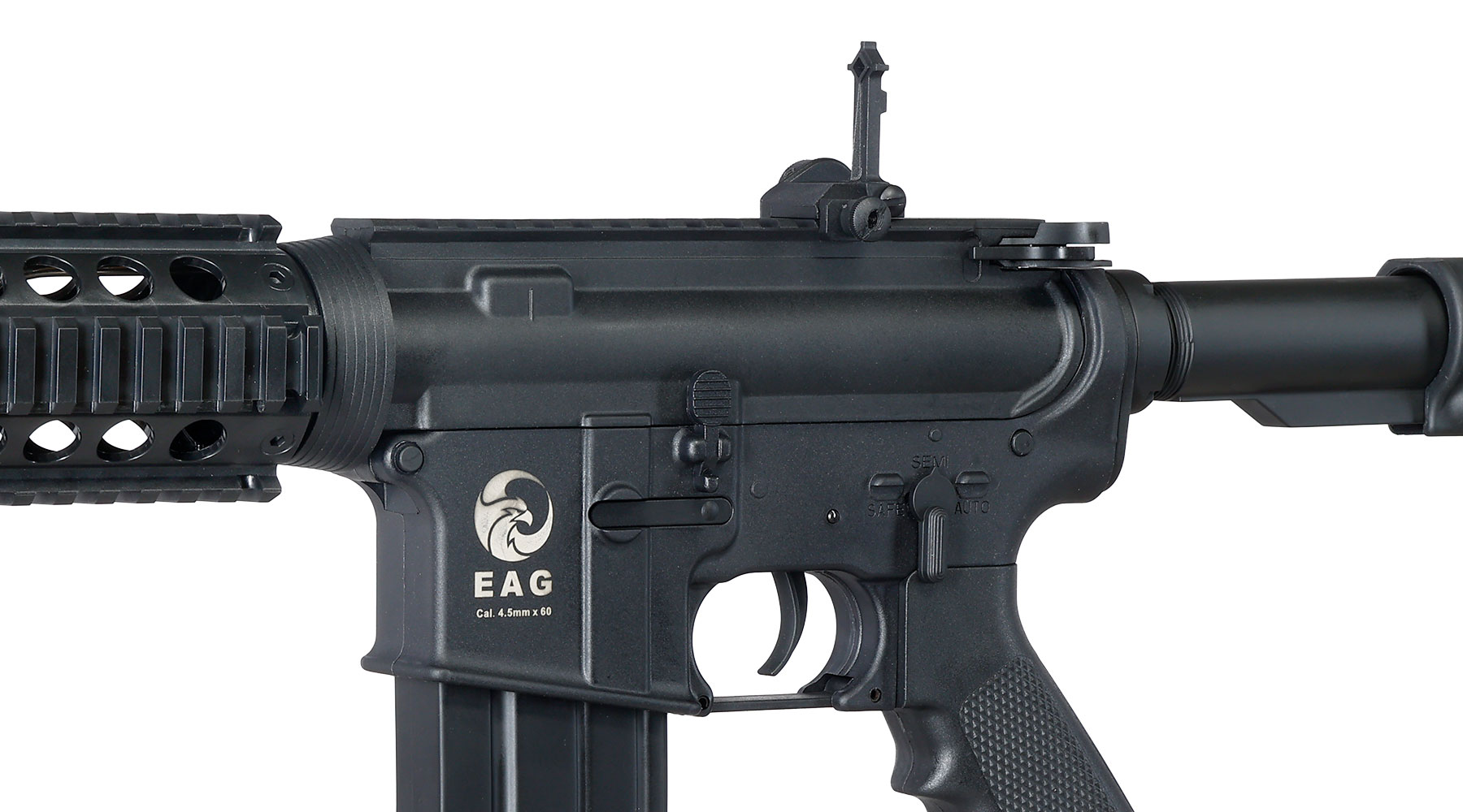 APS M4A1 RIS Carbine Kompetitor-Series S-EAG Luftgewehr Polymer Kal. 4,5mm Stahl-BB schwarz Bild 4