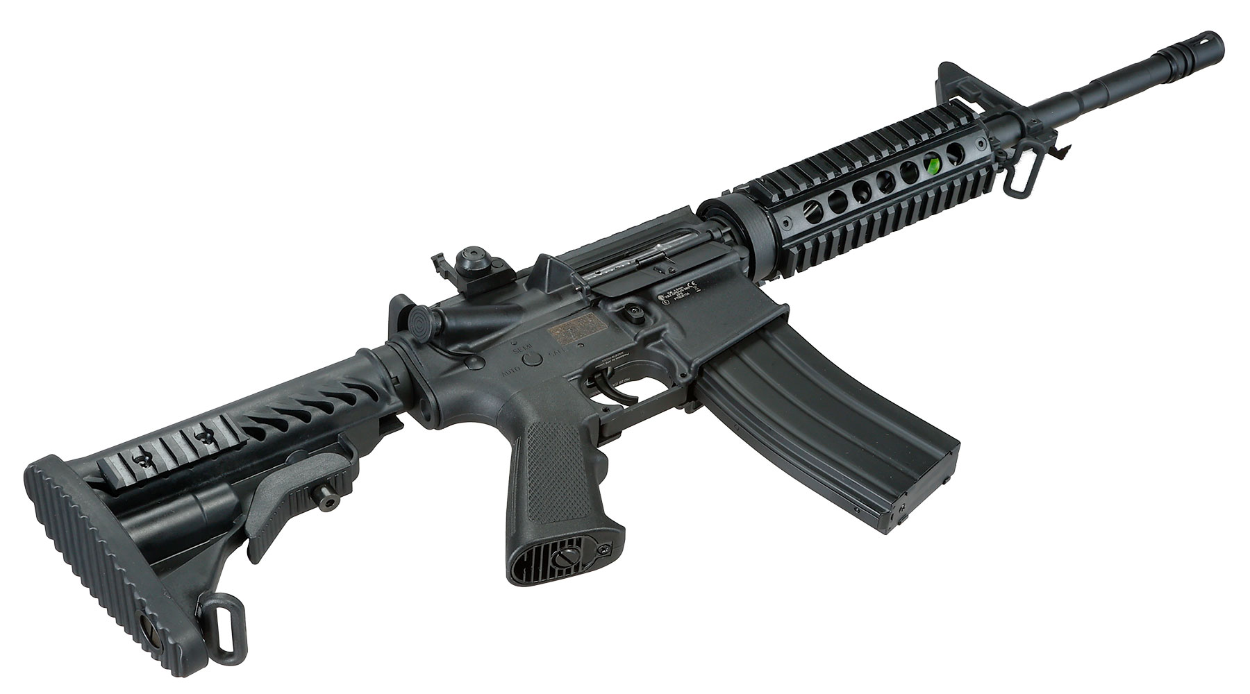 APS M4A1 RIS Carbine Kompetitor-Series S-EAG Luftgewehr Polymer Kal. 4,5mm Stahl-BB schwarz Bild 6