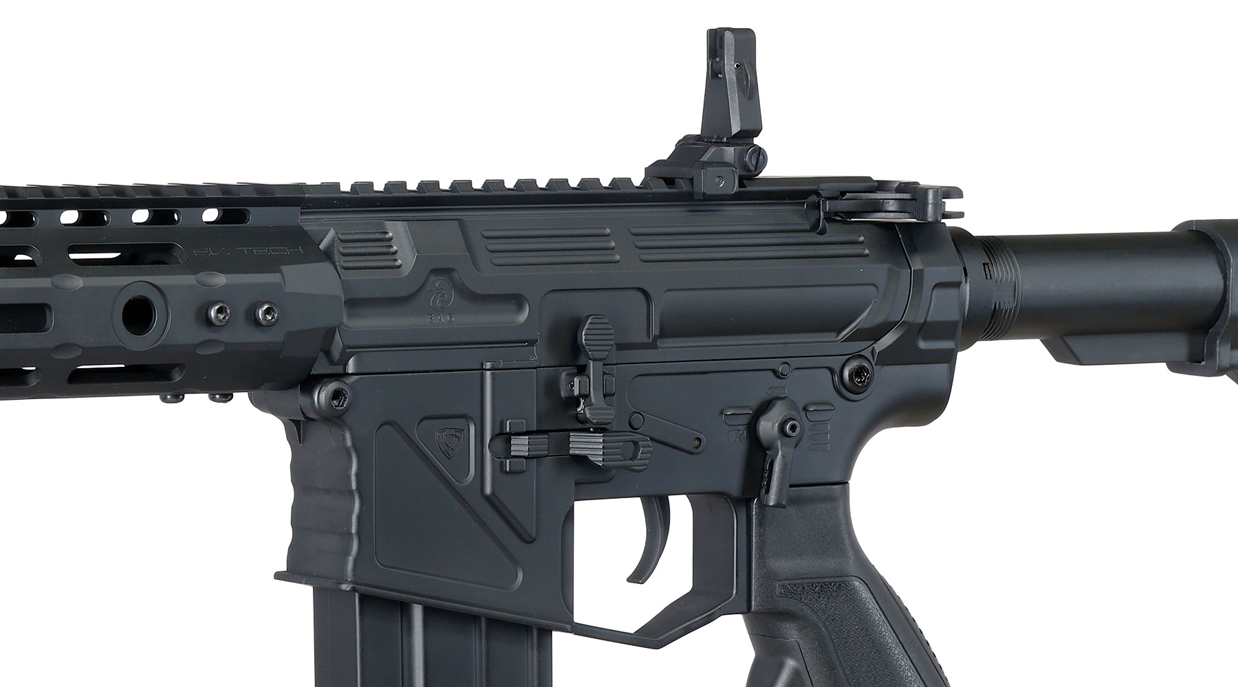 APS M4 Phantom Extremis Rifle MK11 PER-Series S-EAG Luftgewehr Vollmetall Kal. 4,5mm Stahl-BB schwarz Bild 4