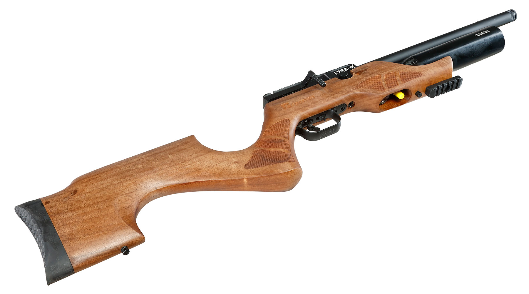 Reximex Lyra-K Pressluftgewehr PCP Kal. 4,5 mm Diabolo Walnussholz inkl. 2 x 14-Schuss Magazin & Einzelschussadapter Bild 9