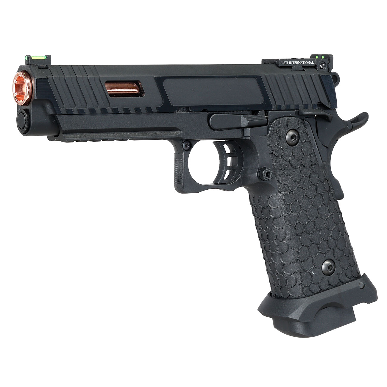 ASG / STI International Combat Master 2011 JW3 CO2 Luftpistole Kal. 4,5mm BB Blowback Metallschlitten schwarz Bild 2