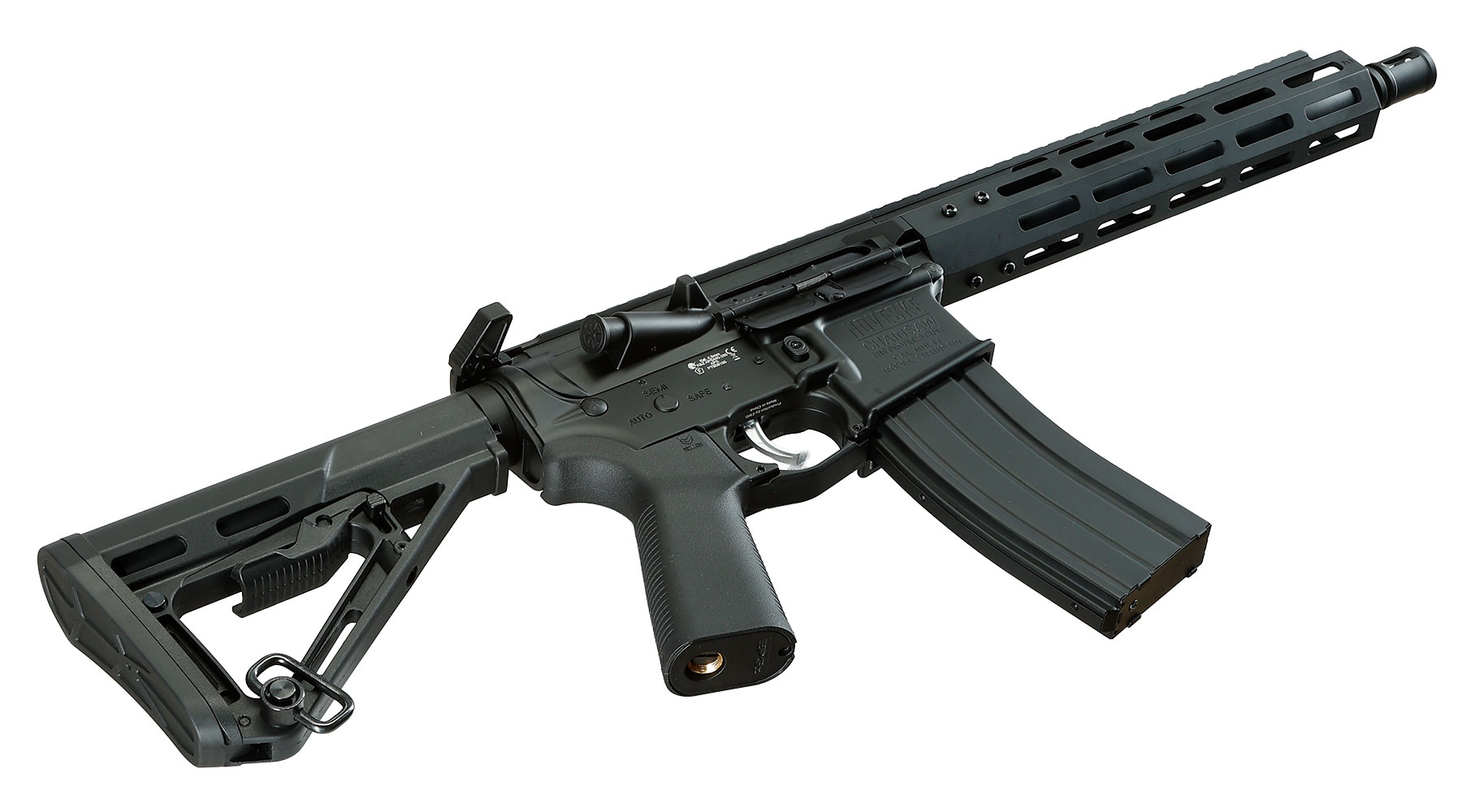 APS / EMG Noveske M4 10.5 Zoll Chainsaw S-EAG Luftgewehr Vollmetall Kal. 4,5mm Stahl-BB schwarz Bild 6