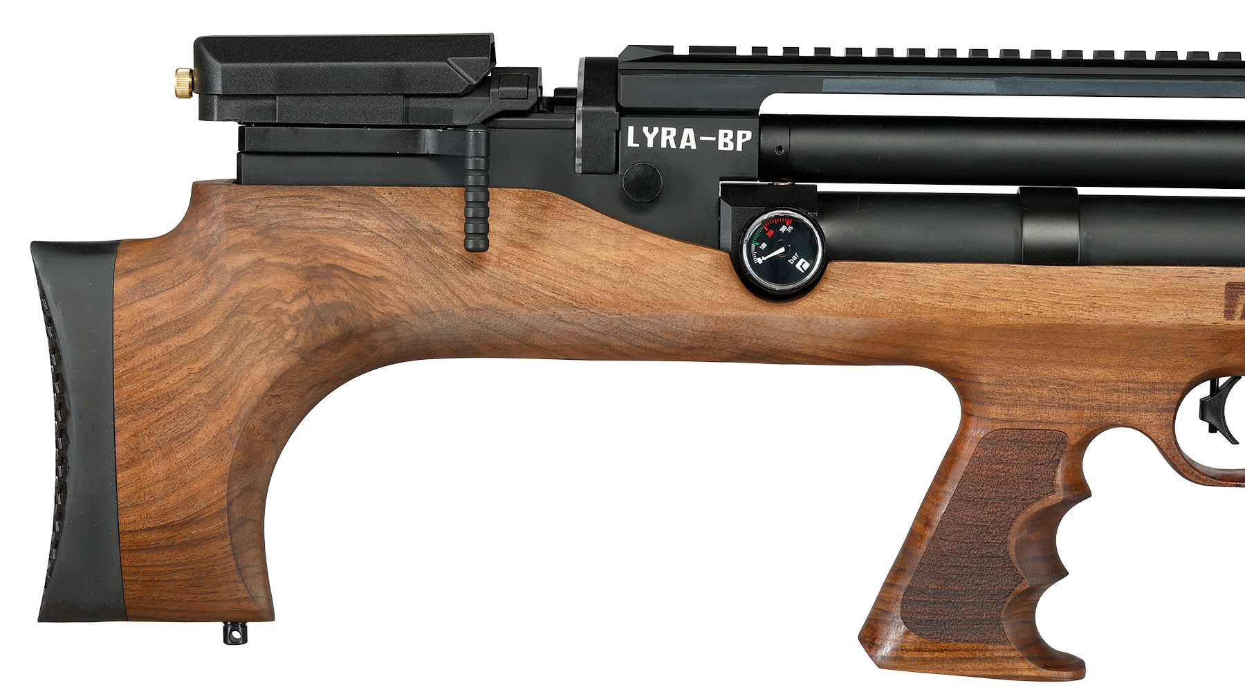 Reximex Lyra-BP Bullpup Pressluftgewehr PCP Kal. 4,5 mm Diabolo Walnussholz inkl. 2 x 14-Schuss Magazin Bild 11