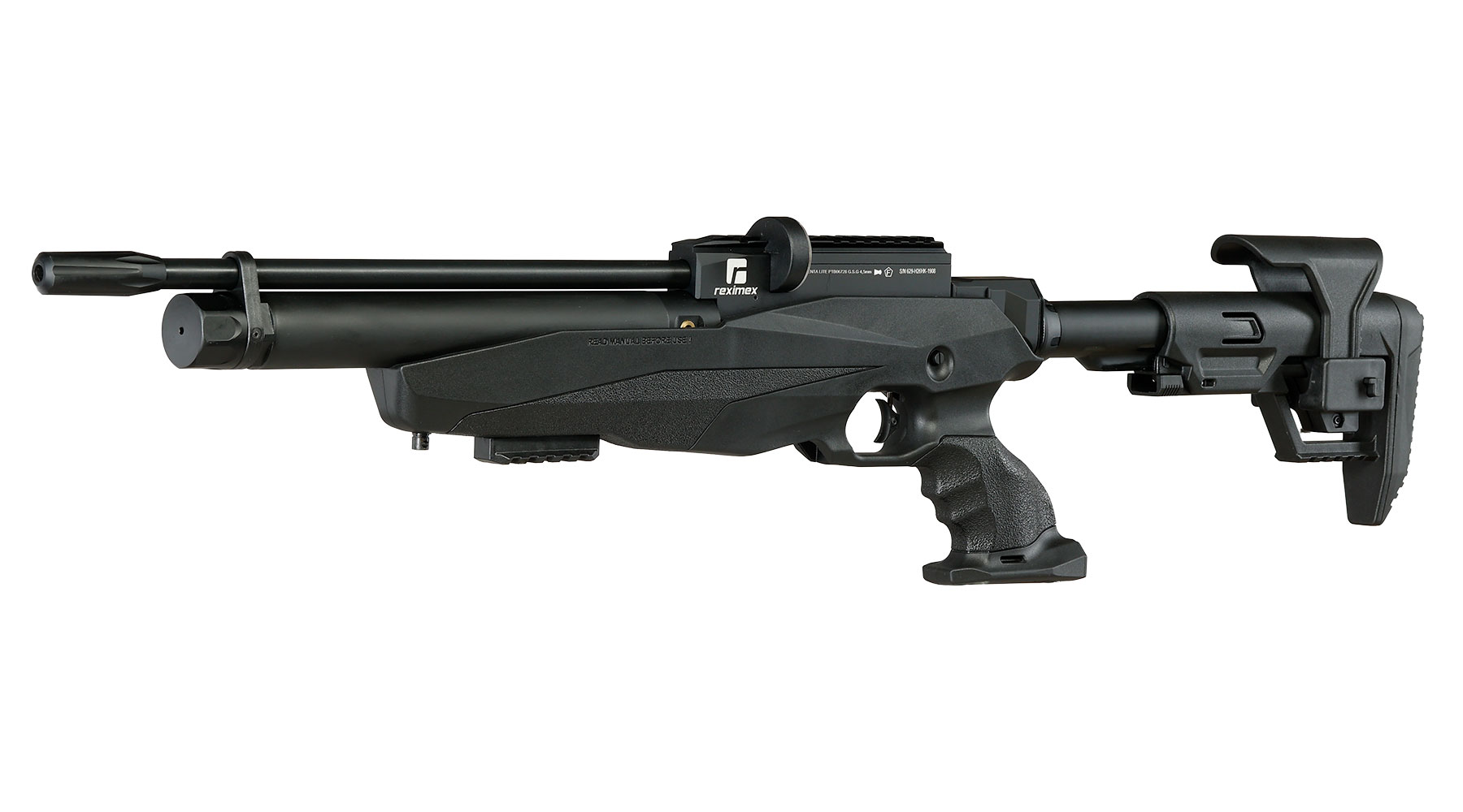Reximex Tormenta Lite Pressluftgewehr PCP Kal. 4,5 mm Diabolo schwarz inkl. 2 x 14-Schuss Magazin Bild 1