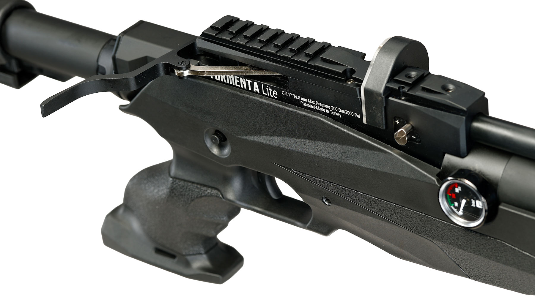 Reximex Tormenta Lite Pressluftgewehr PCP Kal. 4,5 mm Diabolo schwarz inkl. 2 x 14-Schuss Magazin Bild 10