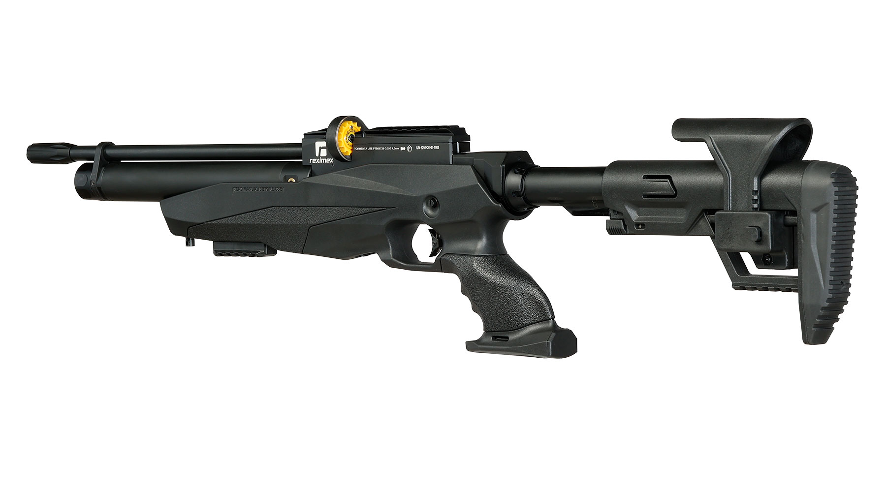 Reximex Tormenta Lite Pressluftgewehr PCP Kal. 4,5 mm Diabolo schwarz inkl. 2 x 14-Schuss Magazin Bild 2