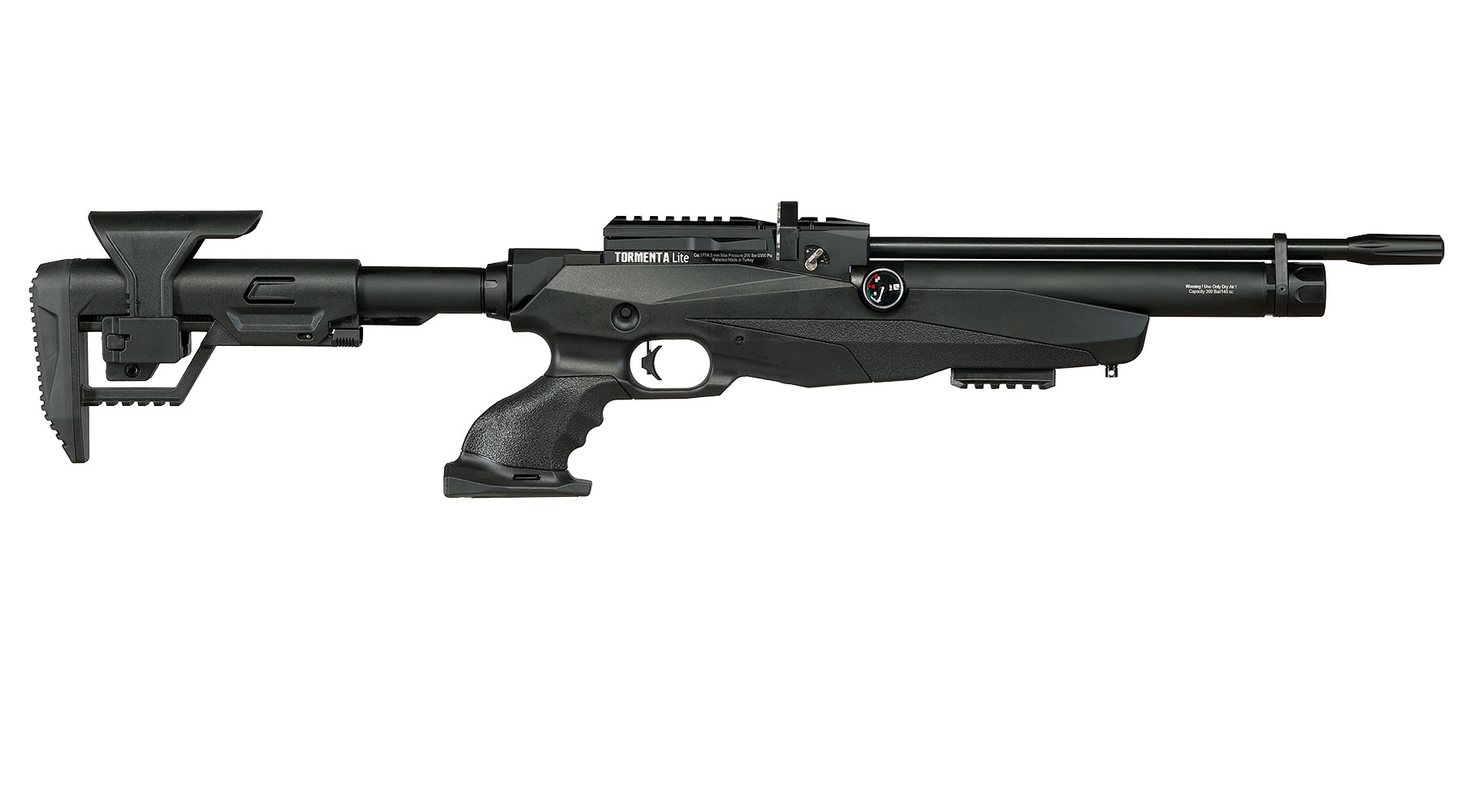 Reximex Tormenta Lite Pressluftgewehr PCP Kal. 4,5 mm Diabolo schwarz inkl. 2 x 14-Schuss Magazin Bild 4
