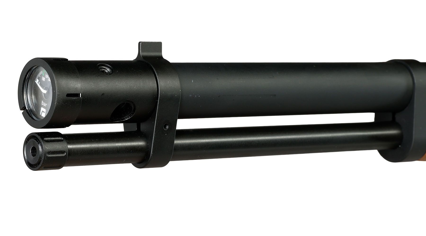 Reximex Lieva Unterhebel Pressluftgewehr PCP Kal. 4,5 mm Diabolo Nussholz inkl. 2 x 14-Schuss Magazin Bild 5