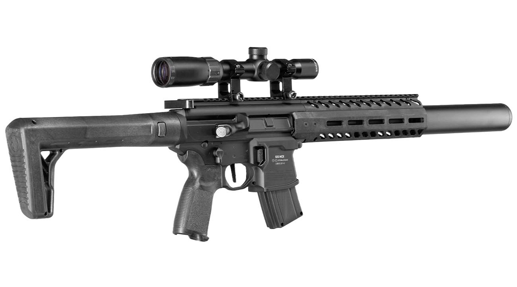 Set Sig Sauer MCX Gen.2 CO2 Luftgewehr Kal. 4,5 mm mit Zielfernrohr & 1000 Diabolos Bild 4