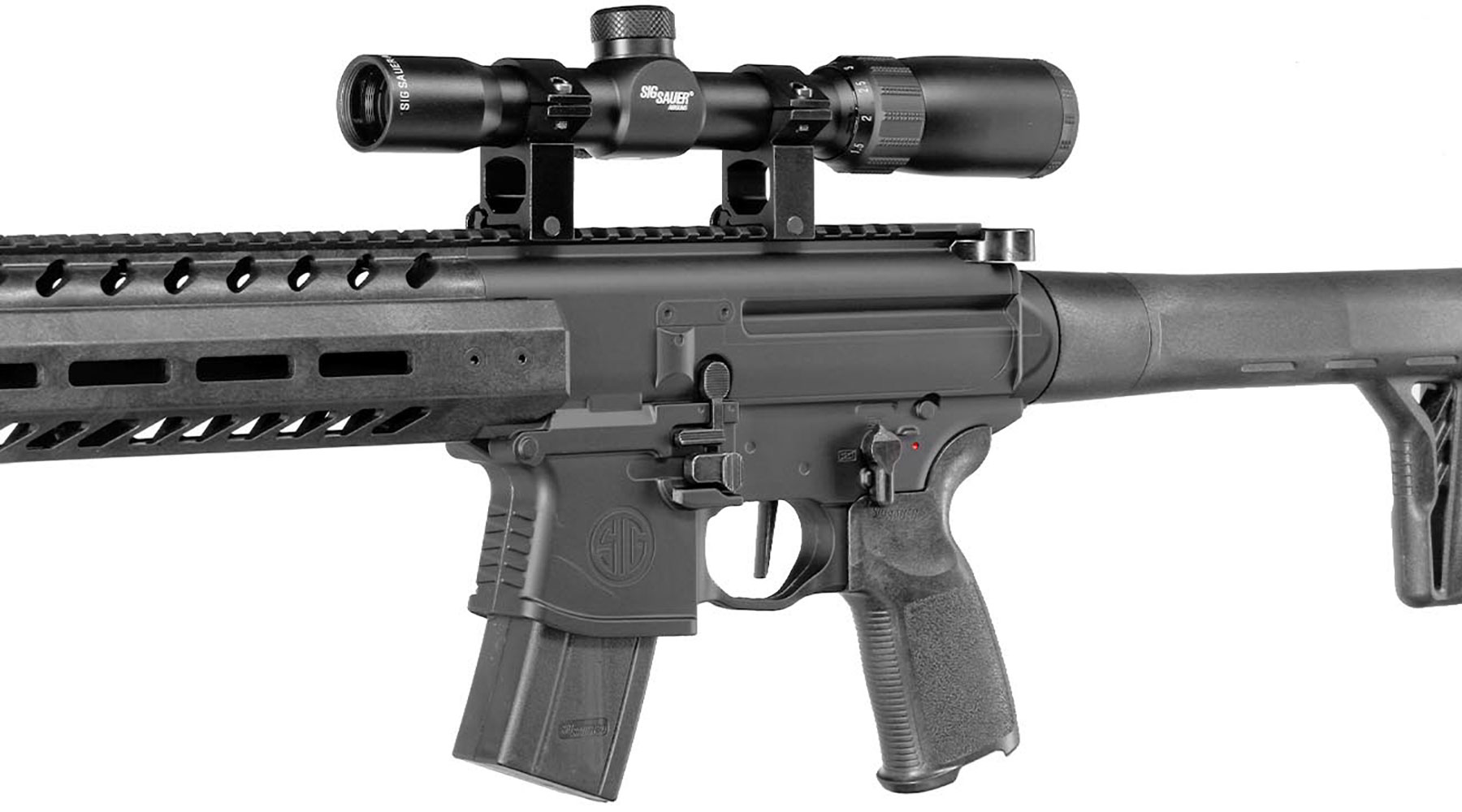 Set Sig Sauer MCX Gen.2 CO2 Luftgewehr Kal. 4,5 mm mit Zielfernrohr & 1000 Diabolos Bild 6