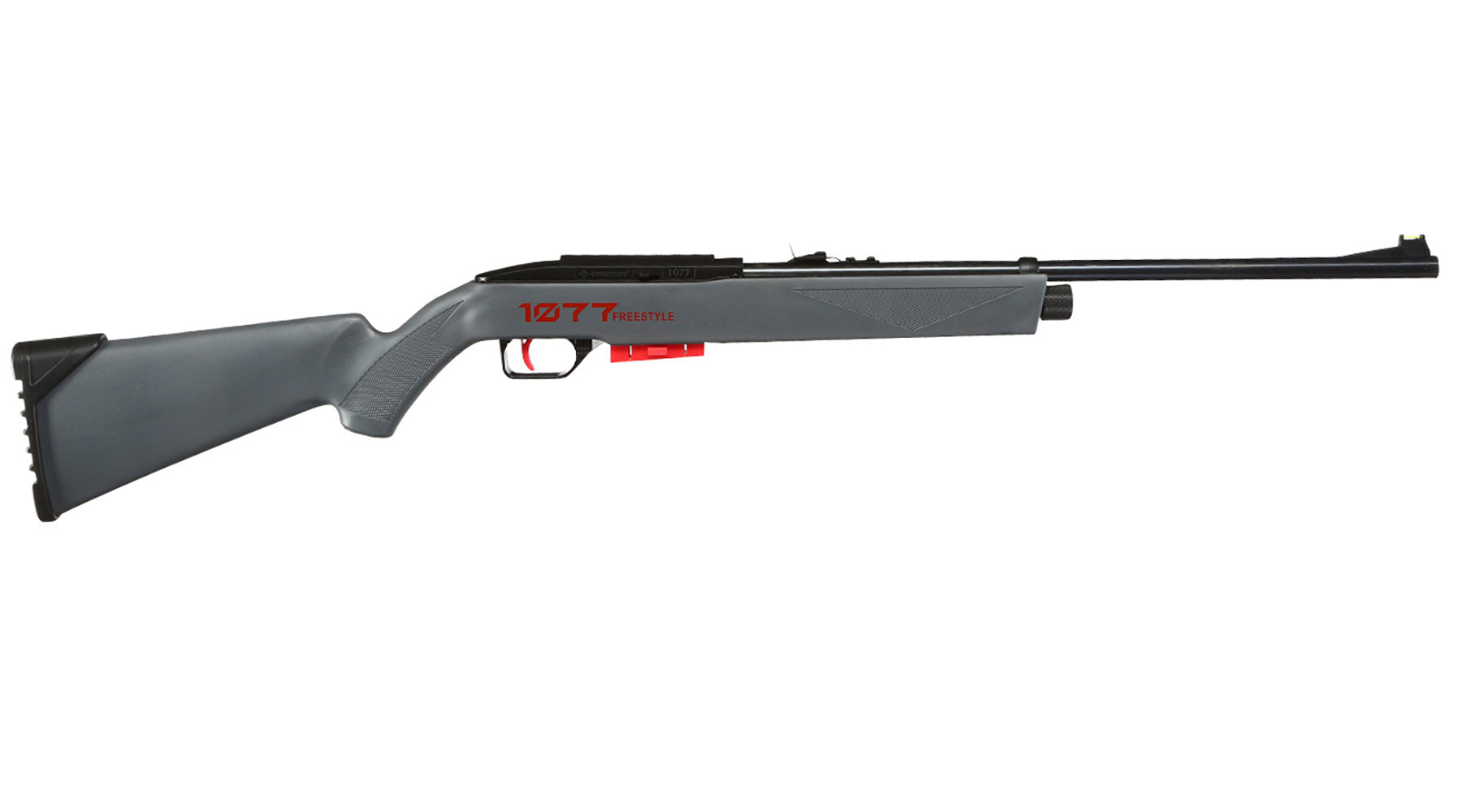 Crosman 1077 Freestyle 4,5 mm CO2 Luftgewehr Set mit Kugelfang, Zielscheiben und Diabolos Bild 3