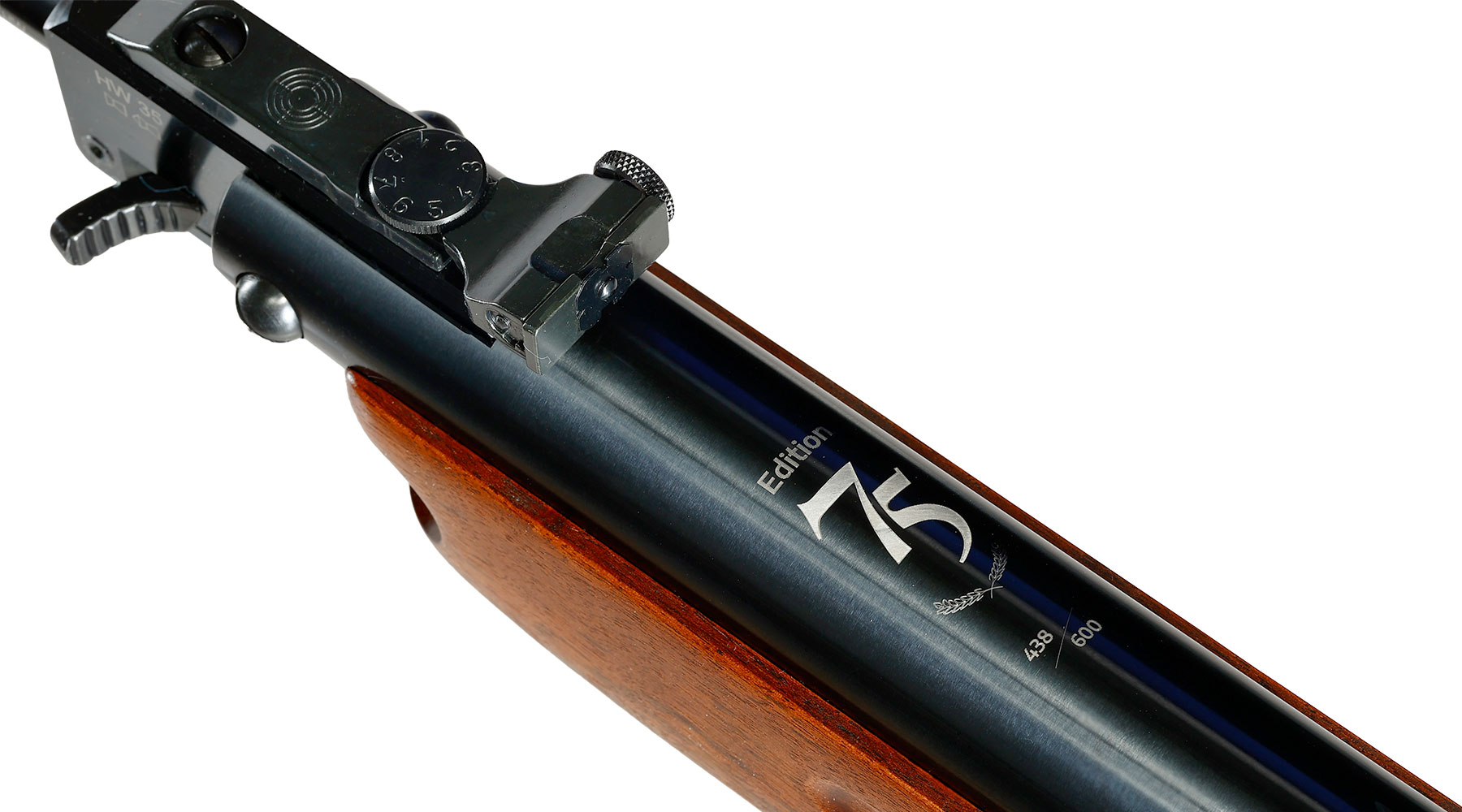 Weihrauch HW 35 Knicklauf Luftgewehr Kal. 4,5 mm Diabolo Holzschaft braun - limitierte 75 Jahre Sonderedition Bild 4