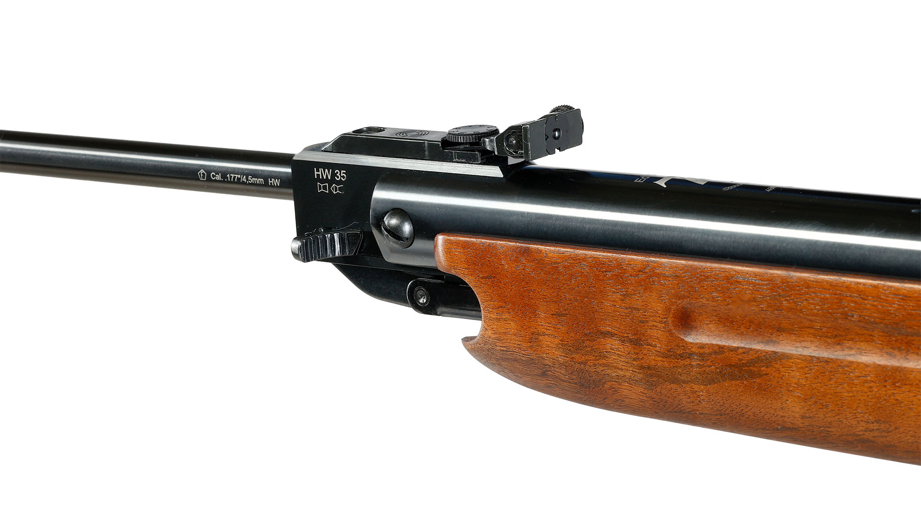 Weihrauch HW 35 Knicklauf Luftgewehr Kal. 4,5 mm Diabolo Holzschaft braun - limitierte 75 Jahre Sonderedition Bild 7