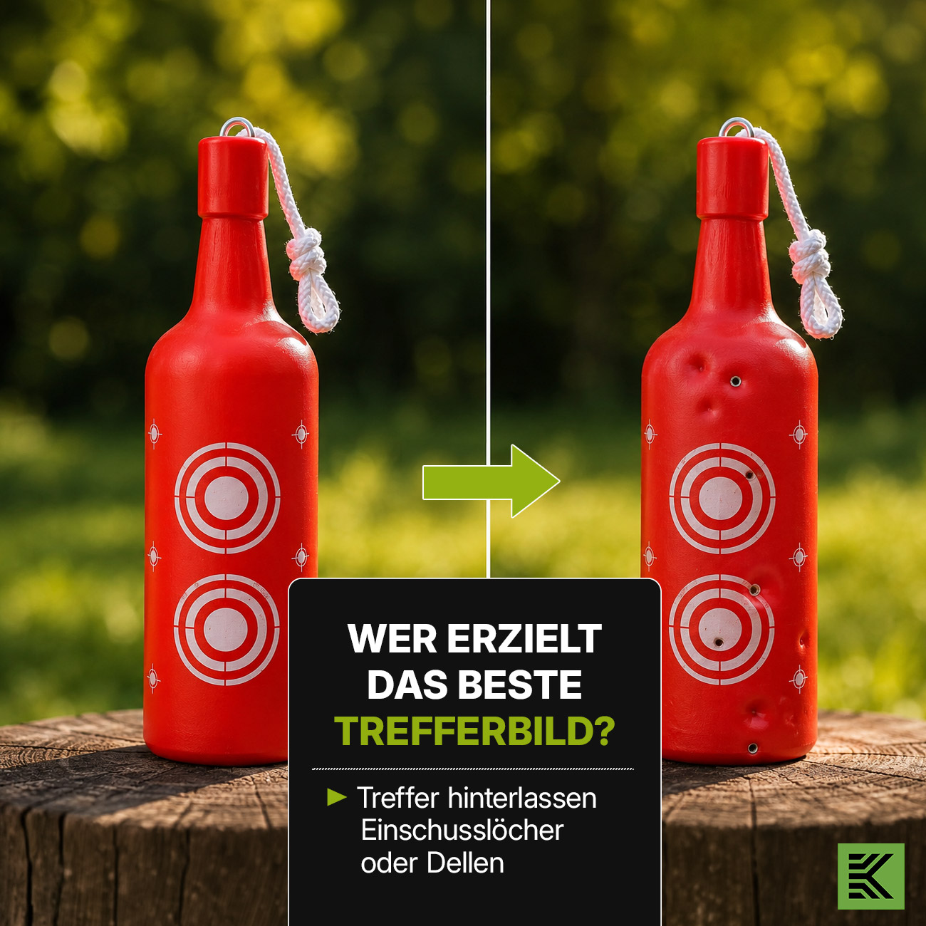 Borner Shooting Bottles farbiges Zielflaschen Set 6 St�ck - Schie�ziele f�r Luftdruck / Airsoft Bild 1