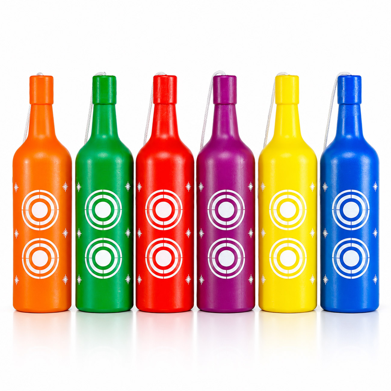 Borner Shooting Bottles farbiges Zielflaschen Set 6 St�ck - Schie�ziele f�r Luftdruck / Airsoft Bild 6
